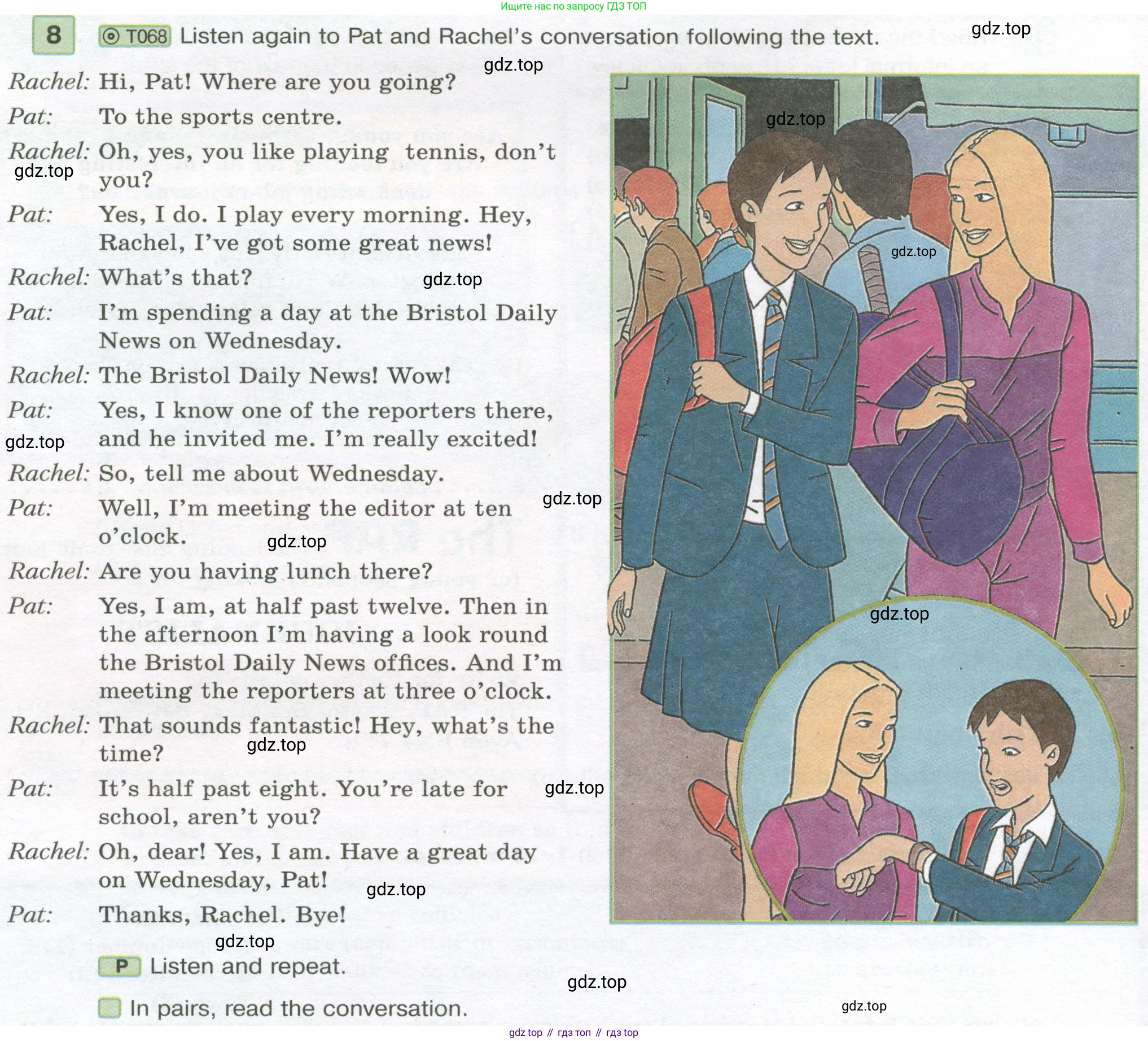 Английский язык (english), 7 класс Учебник (Student's book), авторы: Вербицкая Мария Валерьевна (Verbitskaya Maria), Гаярделли Мариса (Gaiardelli Marisa ), Редли Пауль (Radley Paul), Миндрул Ольга Сергеевна (Mindrul Olga), Савчук Лариса Олеговна (Savchuk Larisa), издательство Просвещение, Москва, 2019, белого цвета, Часть ( Part) 2, страница 26, номер 8, Условие