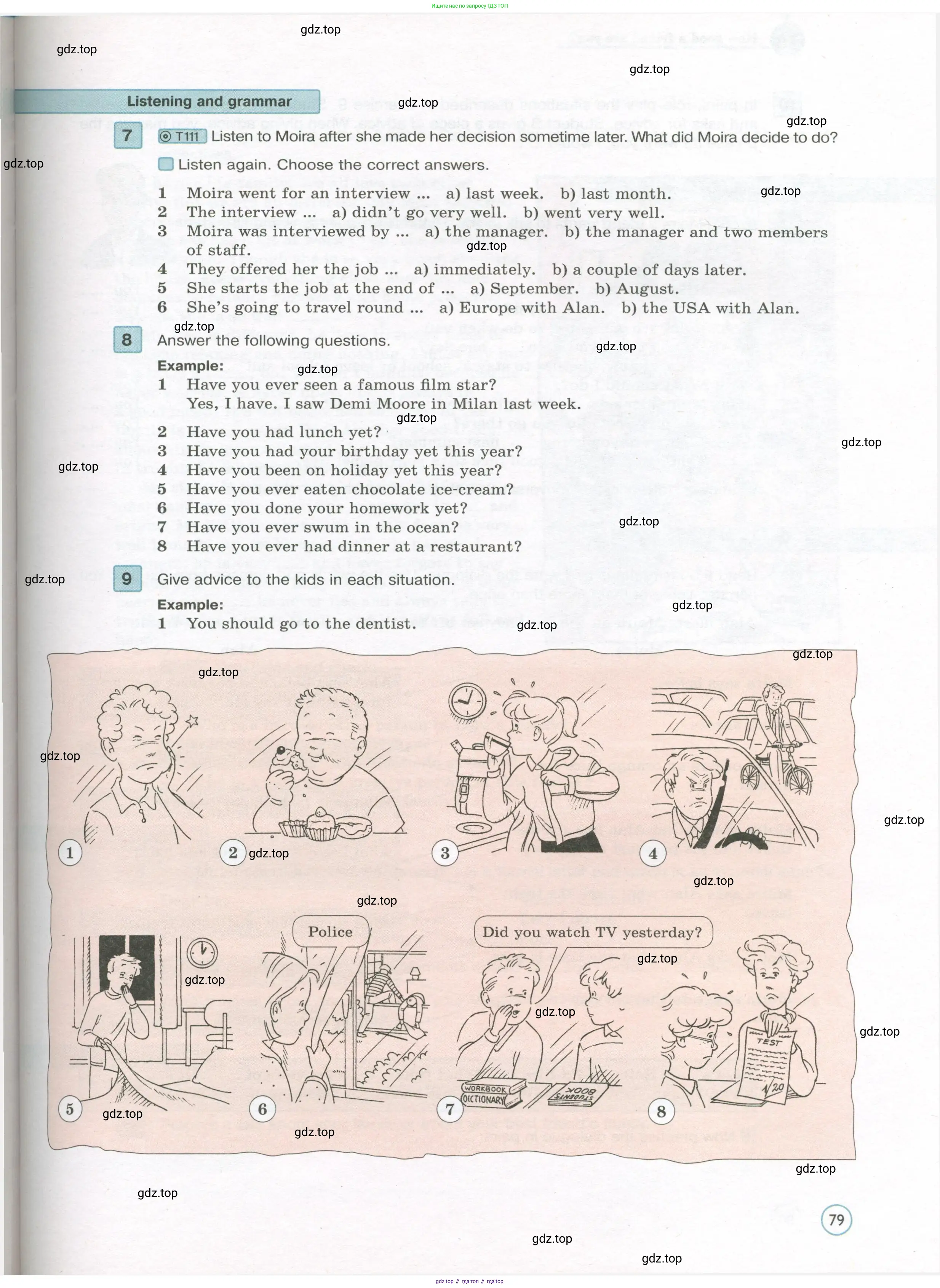 Английский язык (english), 7 класс Учебник (Student's book), авторы: Вербицкая Мария Валерьевна (Verbitskaya Maria), Гаярделли Мариса (Gaiardelli Marisa ), Редли Пауль (Radley Paul), Миндрул Ольга Сергеевна (Mindrul Olga), Савчук Лариса Олеговна (Savchuk Larisa), издательство Просвещение, Москва, 2019, белого цвета, Часть ( Part) 1, страница 79