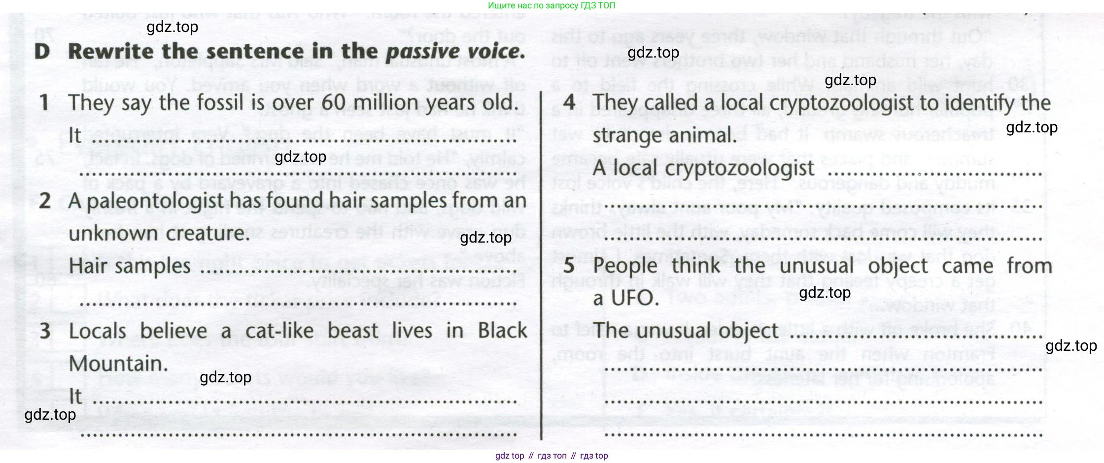 Английский язык (english), 8 класс контрольные задания (test booklet), авторы: Баранова Ксения Михайловна (Baranova Ksenia), Дули Дженни (Dooley Jenny), Мильруд Радислав Петрович (Millrood Radislav), Эванс Вирджиния (Evans Virginia), издательство Просвещение, Москва, 2024, серого цвета, страница 19, номер D, Условие