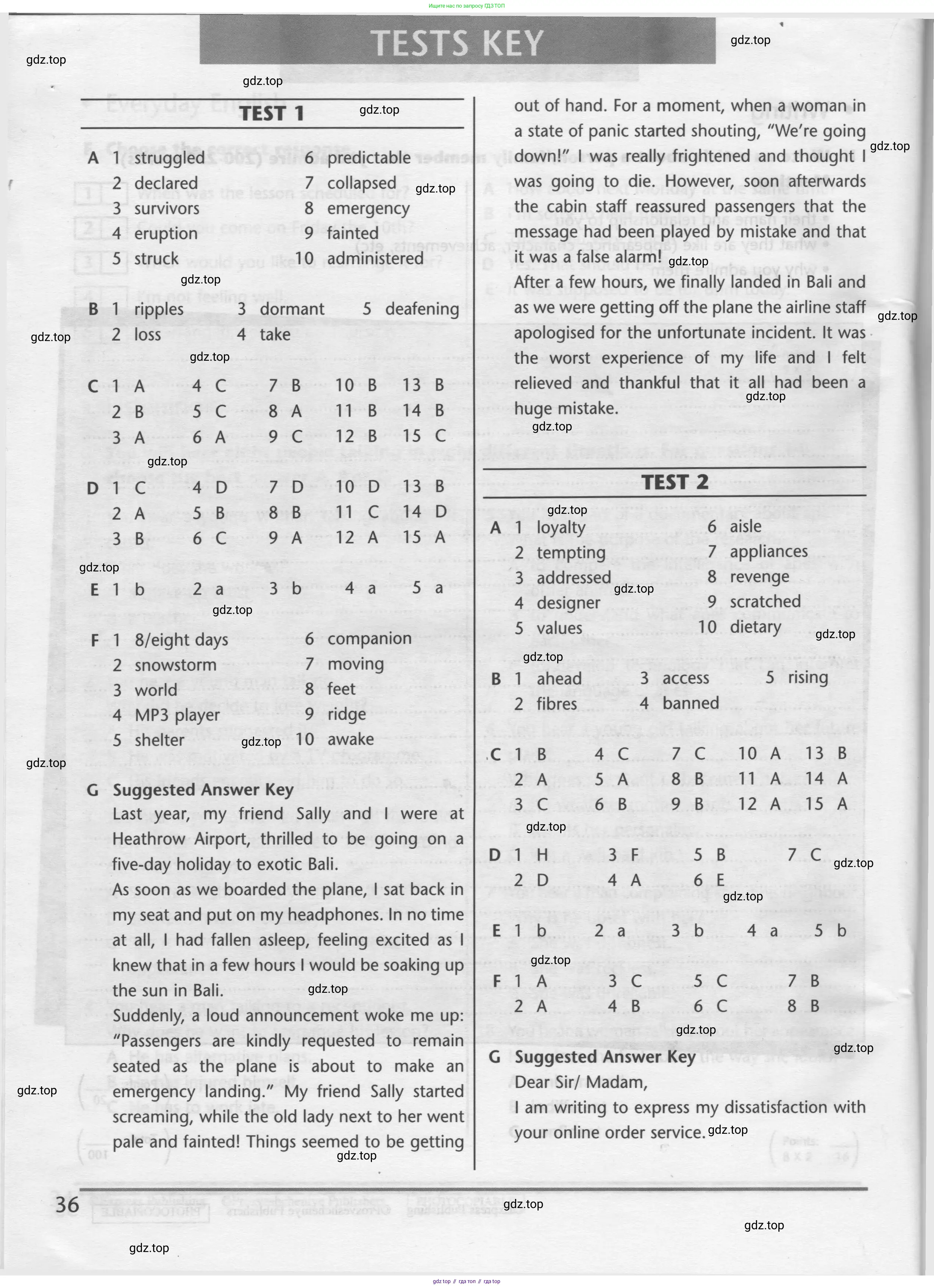 Английский язык (english), 8 класс контрольные задания (test booklet), авторы: Баранова Ксения Михайловна (Baranova Ksenia), Дули Дженни (Dooley Jenny), Мильруд Радислав Петрович (Millrood Radislav), Эванс Вирджиния (Evans Virginia), издательство Просвещение, Москва, 2024, серого цвета, страница 35