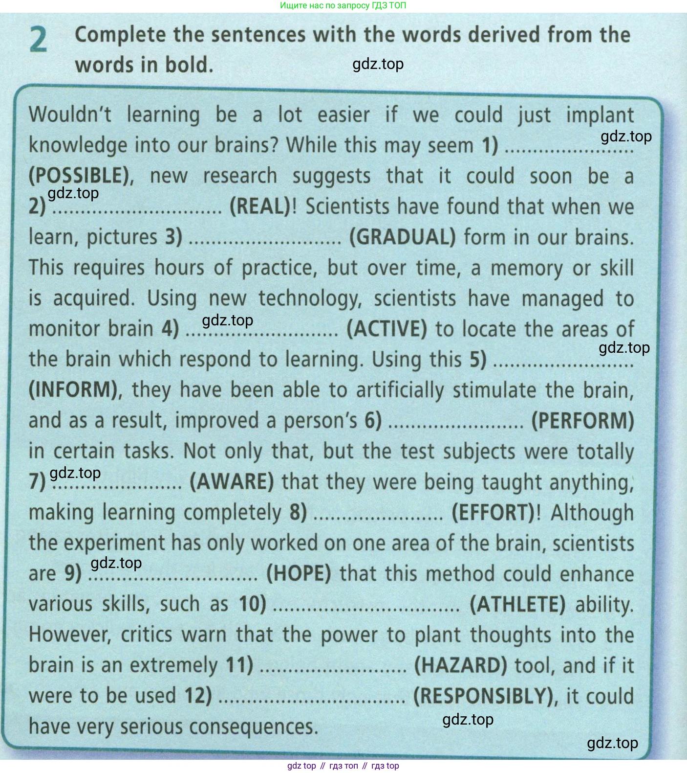ГДЗ Английский язык (english), 8 класс Рабочая тетрадь (workbook), авторы: Баранова Ксения Михайловна (Baranova Ksenia), Дули Дженни (Dooley Jenny), Копылова Виктория Викторовна (Kopylova Victoria), Мильруд Радислав Петрович (Millrood Radislav), Эванс Вирджиния (Evans Virginia), издательство Просвещение, Москва, 2023, белого цвета, страница 72, номер 2, Условие 2023-2027