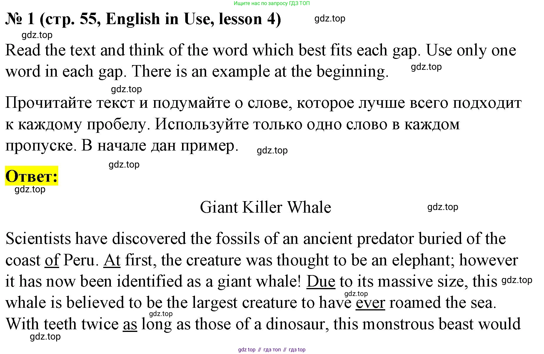 ГДЗ Английский язык (english), 8 класс Рабочая тетрадь (workbook), авторы: Баранова Ксения Михайловна (Baranova Ksenia), Дули Дженни (Dooley Jenny), Копылова Виктория Викторовна (Kopylova Victoria), Мильруд Радислав Петрович (Millrood Radislav), Эванс Вирджиния (Evans Virginia), издательство Просвещение, Москва, 2023, белого цвета, страница 55, номер 1, Решение 1 (2023-2027)