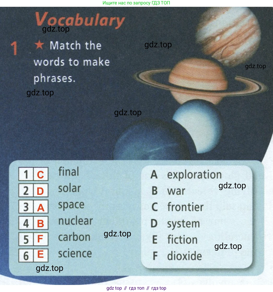 ГДЗ Английский язык (english), 8 класс Рабочая тетрадь (workbook), авторы: Баранова Ксения Михайловна (Baranova Ksenia), Дули Дженни (Dooley Jenny), Копылова Виктория Викторовна (Kopylova Victoria), Мильруд Радислав Петрович (Millrood Radislav), Эванс Вирджиния (Evans Virginia), издательство Просвещение, Москва, 2023, белого цвета, страница 36, номер 1, Решение 2 (2023-2027)