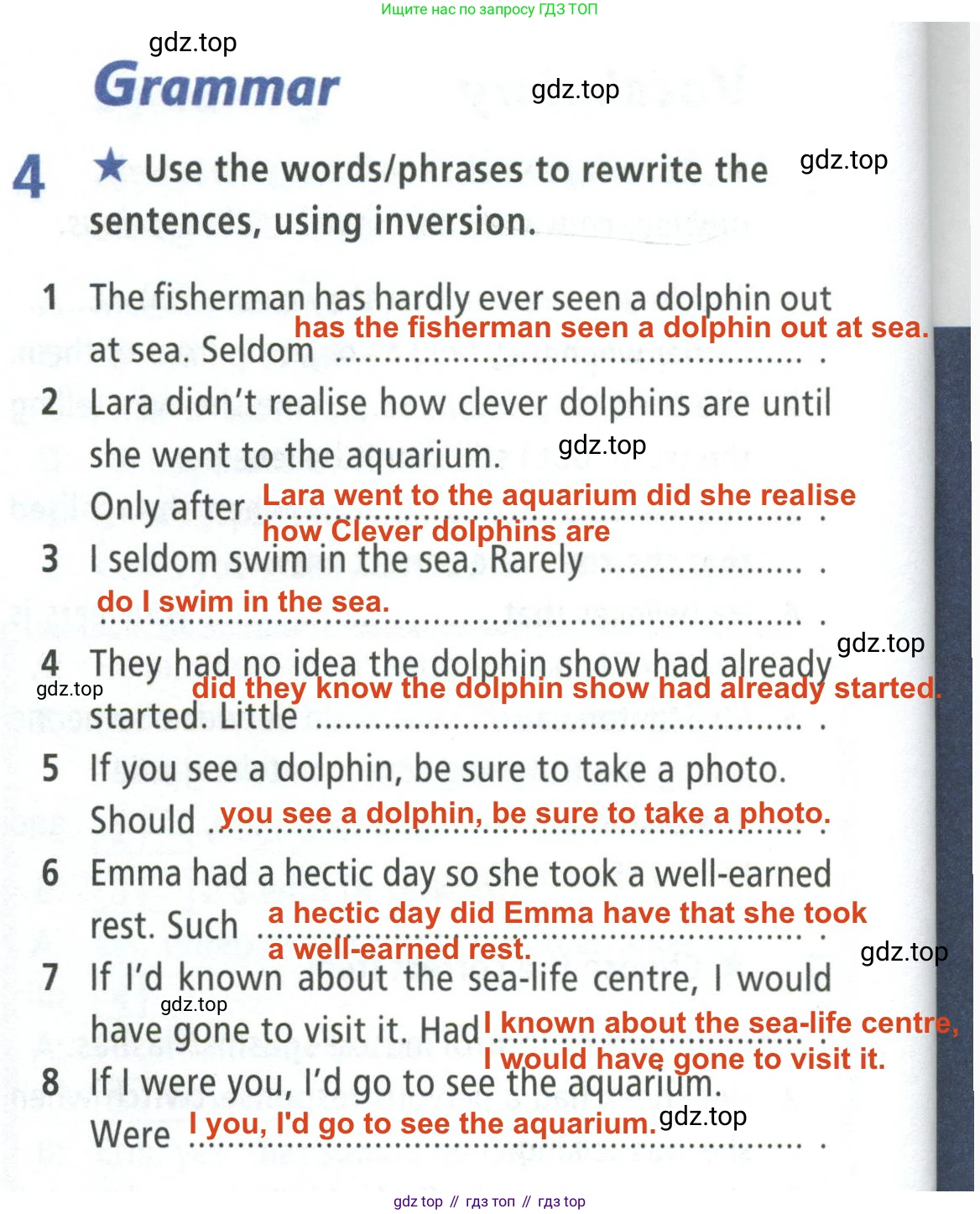 ГДЗ Английский язык (english), 8 класс Рабочая тетрадь (workbook), авторы: Баранова Ксения Михайловна (Baranova Ksenia), Дули Дженни (Dooley Jenny), Копылова Виктория Викторовна (Kopylova Victoria), Мильруд Радислав Петрович (Millrood Radislav), Эванс Вирджиния (Evans Virginia), издательство Просвещение, Москва, 2023, белого цвета, страница 78, номер 4, Решение 2 (2023-2027)