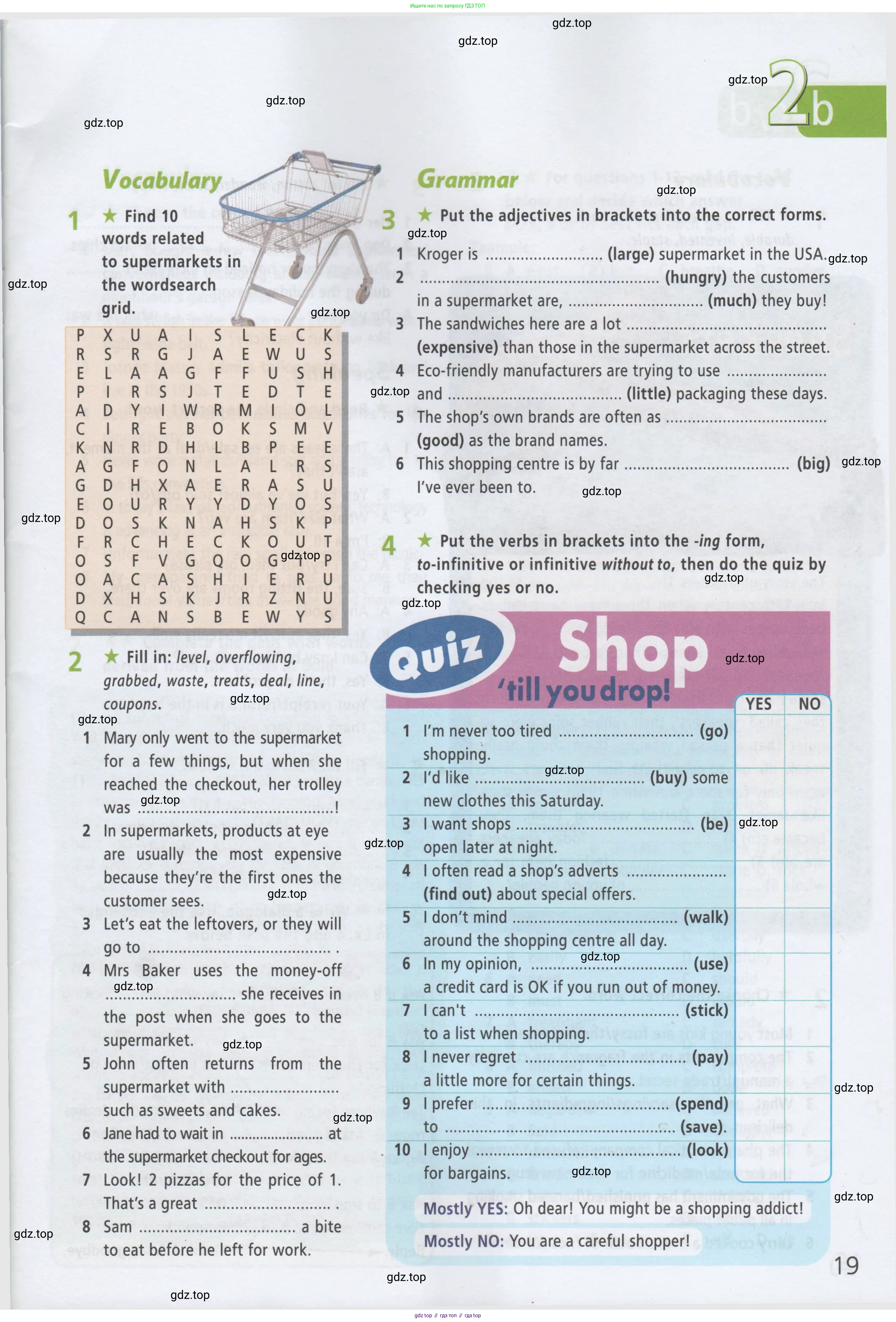 ГДЗ Английский язык (english), 8 класс Рабочая тетрадь (workbook), авторы: Баранова Ксения Михайловна (Baranova Ksenia), Дули Дженни (Dooley Jenny), Копылова Виктория Викторовна (Kopylova Victoria), Мильруд Радислав Петрович (Millrood Radislav), Эванс Вирджиния (Evans Virginia), издательство Просвещение, Москва, 2023, белого цвета, страница 19