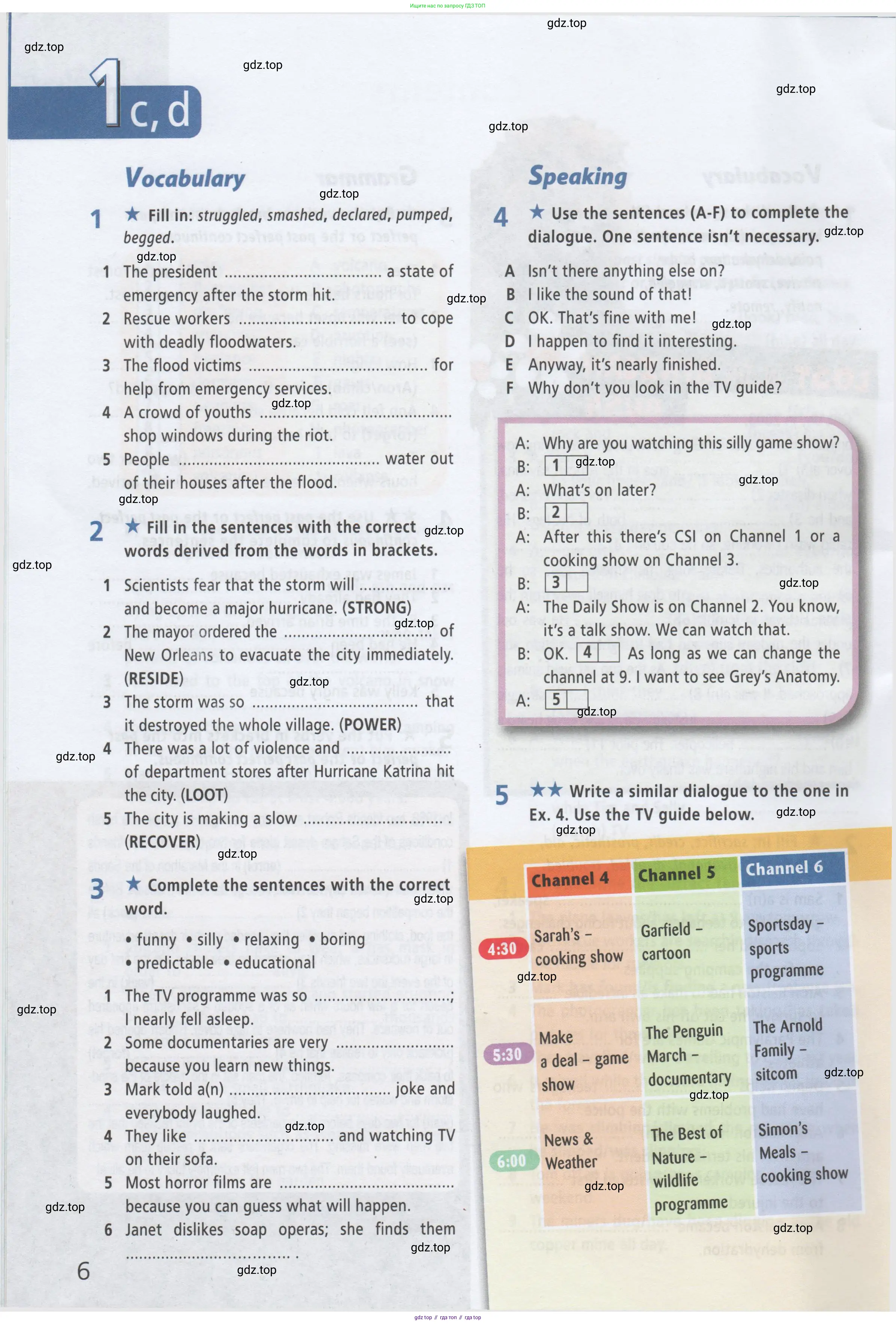 ГДЗ Английский язык (english), 8 класс Рабочая тетрадь (workbook), авторы: Баранова Ксения Михайловна (Baranova Ksenia), Дули Дженни (Dooley Jenny), Копылова Виктория Викторовна (Kopylova Victoria), Мильруд Радислав Петрович (Millrood Radislav), Эванс Вирджиния (Evans Virginia), издательство Просвещение, Москва, 2023, белого цвета, страница 6