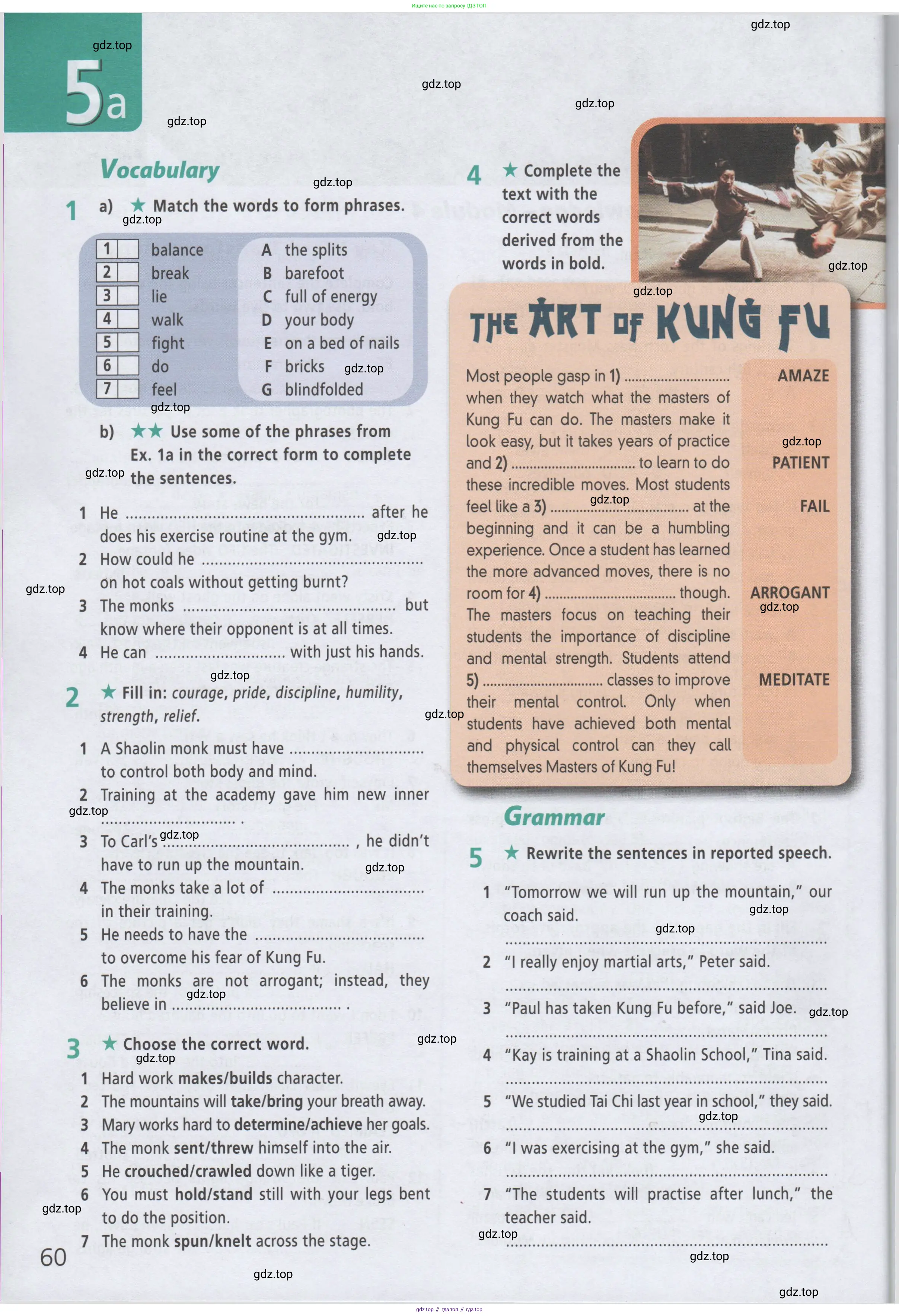 ГДЗ Английский язык (english), 8 класс Рабочая тетрадь (workbook), авторы: Баранова Ксения Михайловна (Baranova Ksenia), Дули Дженни (Dooley Jenny), Копылова Виктория Викторовна (Kopylova Victoria), Мильруд Радислав Петрович (Millrood Radislav), Эванс Вирджиния (Evans Virginia), издательство Просвещение, Москва, 2023, белого цвета, страница 60