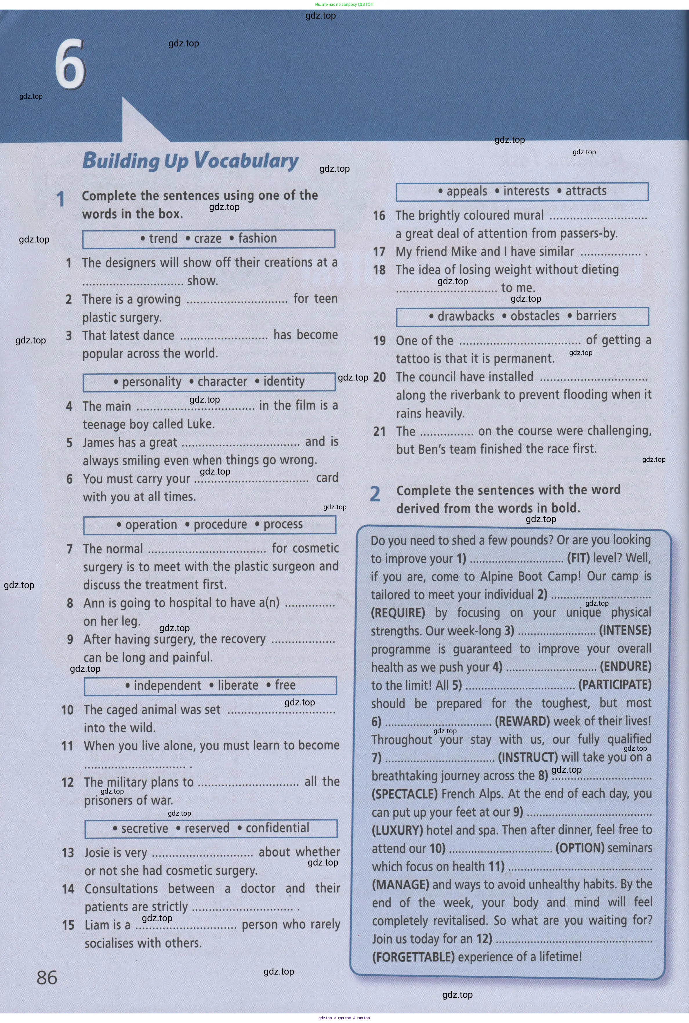 ГДЗ Английский язык (english), 8 класс Рабочая тетрадь (workbook), авторы: Баранова Ксения Михайловна (Baranova Ksenia), Дули Дженни (Dooley Jenny), Копылова Виктория Викторовна (Kopylova Victoria), Мильруд Радислав Петрович (Millrood Radislav), Эванс Вирджиния (Evans Virginia), издательство Просвещение, Москва, 2023, белого цвета, страница 86