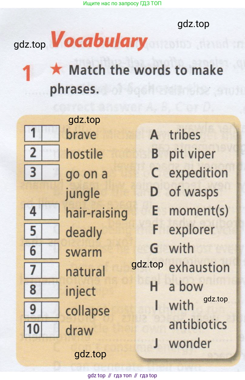 ГДЗ Английский язык (english), 8 класс Рабочая тетрадь (workbook), авторы: Баранова Ксения Михайловна (Baranova Ksenia), Дули Дженни (Dooley Jenny), Копылова Виктория Викторовна (Kopylova Victoria), Мильруд Радислав Петрович (Millrood Radislav), Эванс Вирджиния (Evans Virginia), издательство Просвещение, Москва, 2023, белого цвета, страница 35, номер 1, Условие 2019-2023