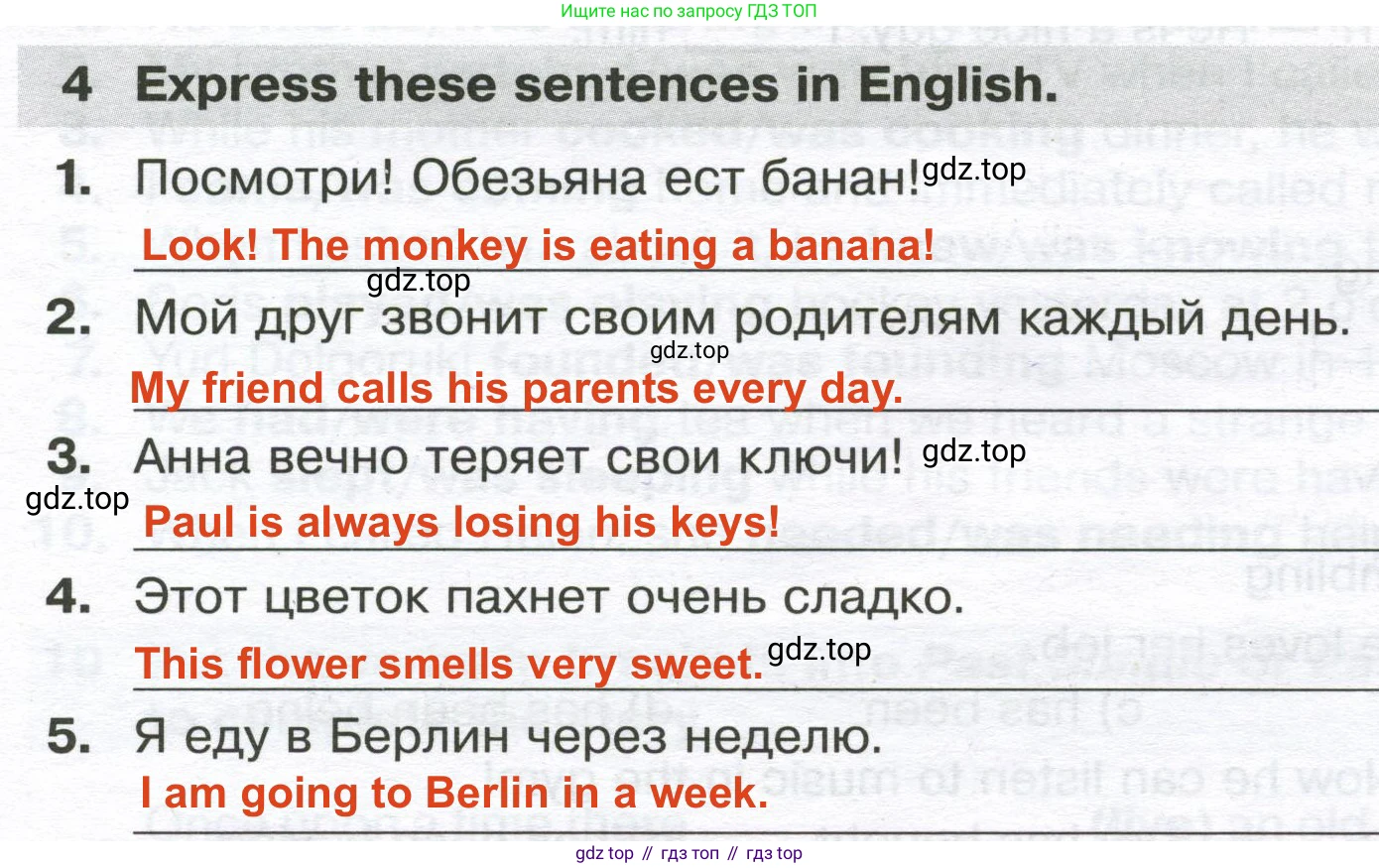 Английский язык (english), 8 класс сборник грамматических упражнений, авторы: Иняшкин Станислав Геннадьевич, Комиссаров Константин Вячеславович, издательство Просвещение, Москва, 2024, белого цвета, страница 5, номер 4, Решение 2