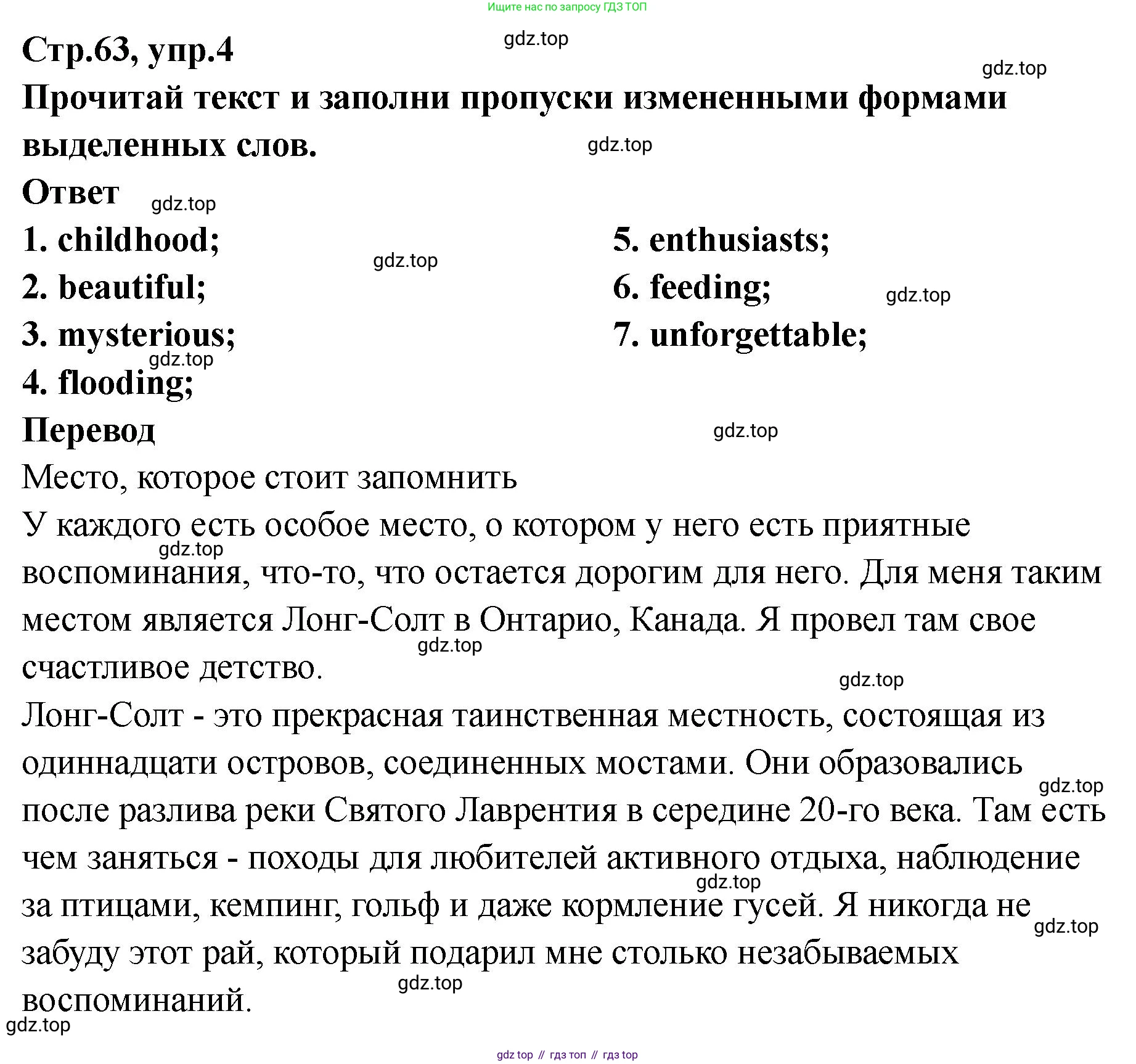 Английский язык (english), 8 класс Тренировочные упражнения в формате ОГЭ (ГИА), авторы: Комиссаров Константин Вячеславович, Кирдяева Ольга Ивановна, издательство Просвещение, Москва, 2024, белого цвета, страница 64, номер 4, Решение 1 (2023-2027)