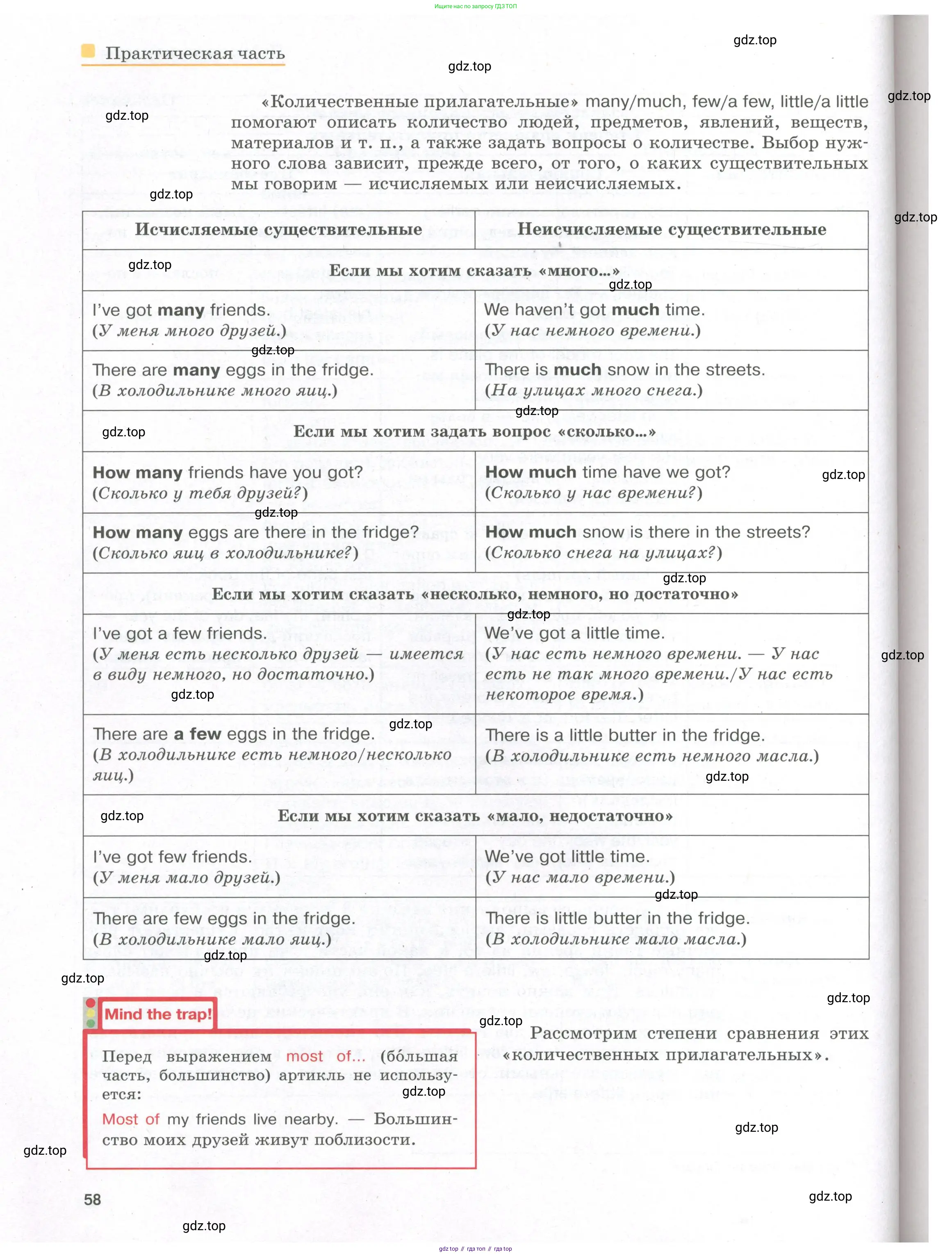 Английский язык (english), 8-9 класс практикум (устная часть ОГЭ), авторы: Вербицкая Мария Валерьевна (Verbitskaya Maria), Миндрул Ольга Сергеевна (Mindrul Olga), Нечаева Екатерина Николаевна (Nechaeva Ekaterina), издательство Просвещение, Москва, белого цвета, страница 58
