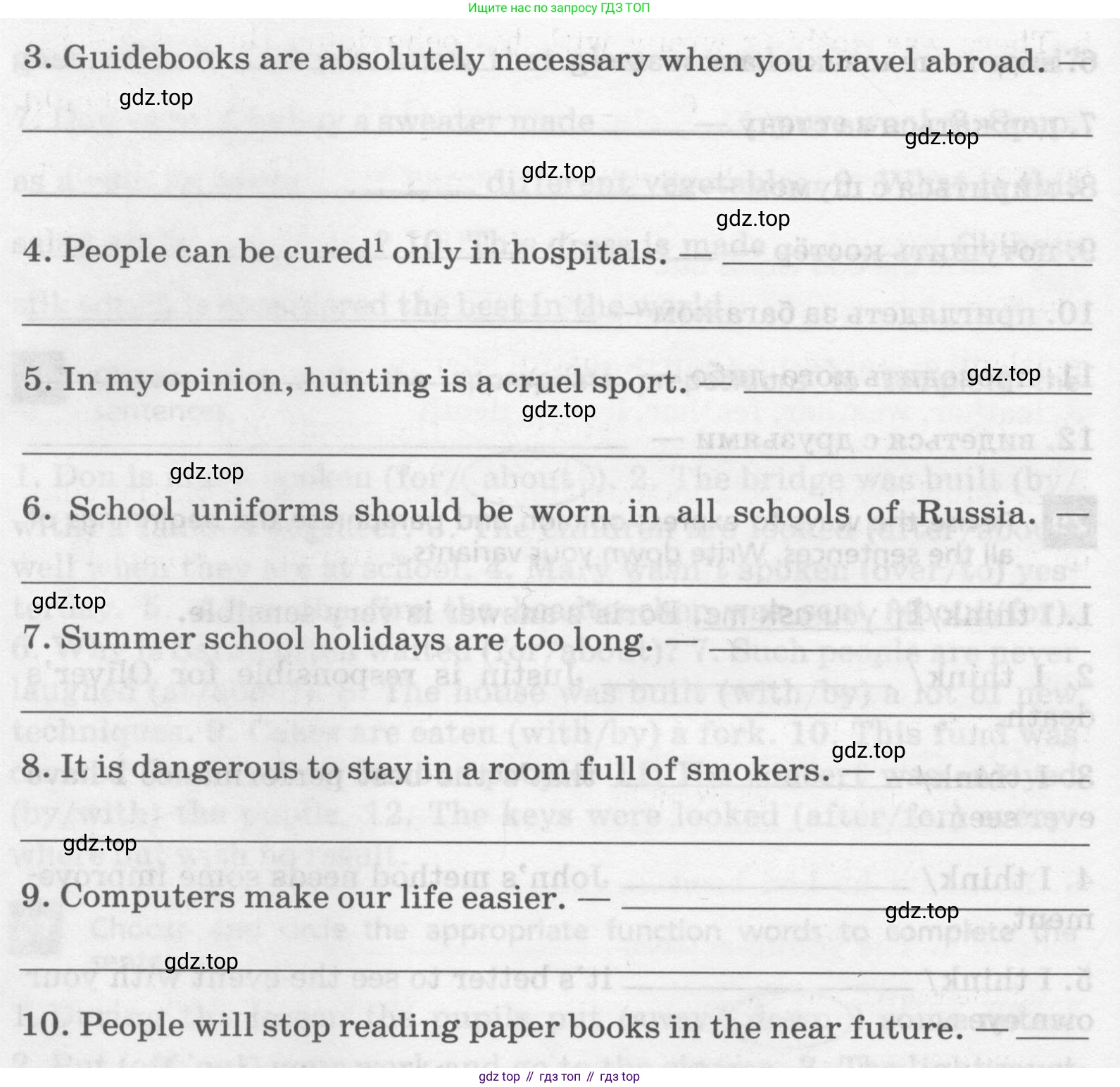 Английский язык (english), 8 класс Лексико-грамматический практикум, авторы: Афанасьева Ольга Васильевна (Afanasyeva Olga), Михеева Ирина Владимировна (Mikheeva Irina), Баранова Ксения Михайловна (Baranova Ksenia), издательство Просвещение, Москва, 2016, белого цвета, страница 103, номер 30, Условие (продолжение 2)