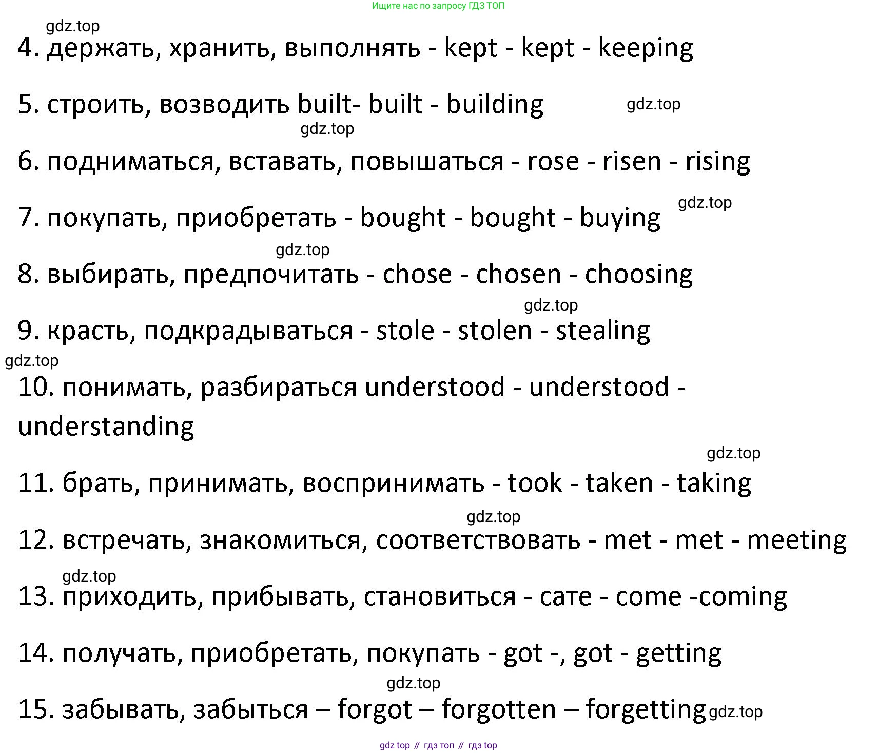 Английский язык (english), 8 класс Лексико-грамматический практикум, авторы: Афанасьева Ольга Васильевна (Afanasyeva Olga), Михеева Ирина Владимировна (Mikheeva Irina), Баранова Ксения Михайловна (Baranova Ksenia), издательство Просвещение, Москва, 2016, белого цвета, страница 61, номер 1, Решение (продолжение 2)