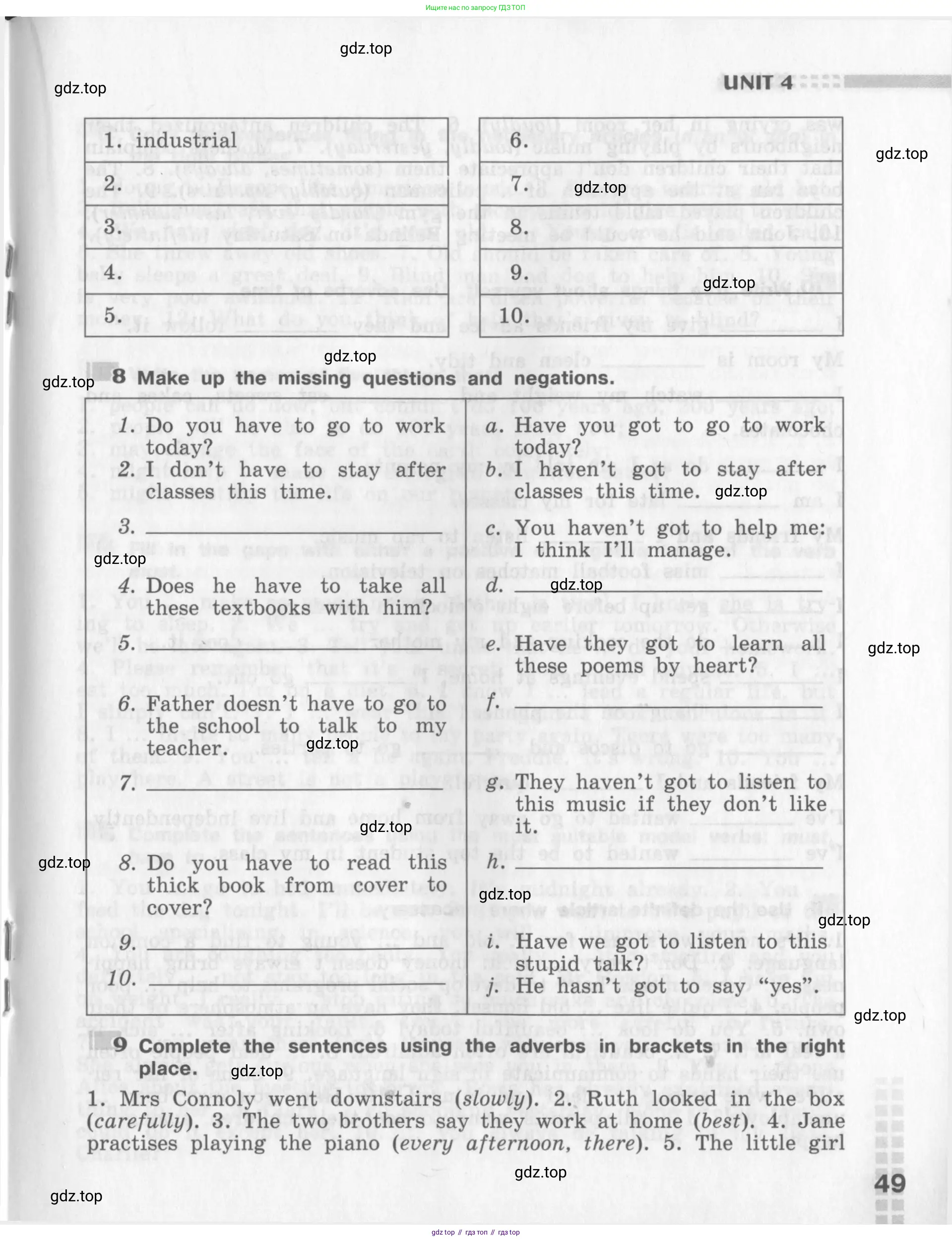 Английский язык (english), 8 класс рабочая тетрадь (activity book), авторы: Афанасьева Ольга Васильевна (Afanasyeva Olga), Михеева Ирина Владимировна (Mikheeva Irina), издательство Просвещение, Москва, 2012, красного цвета, страница 49