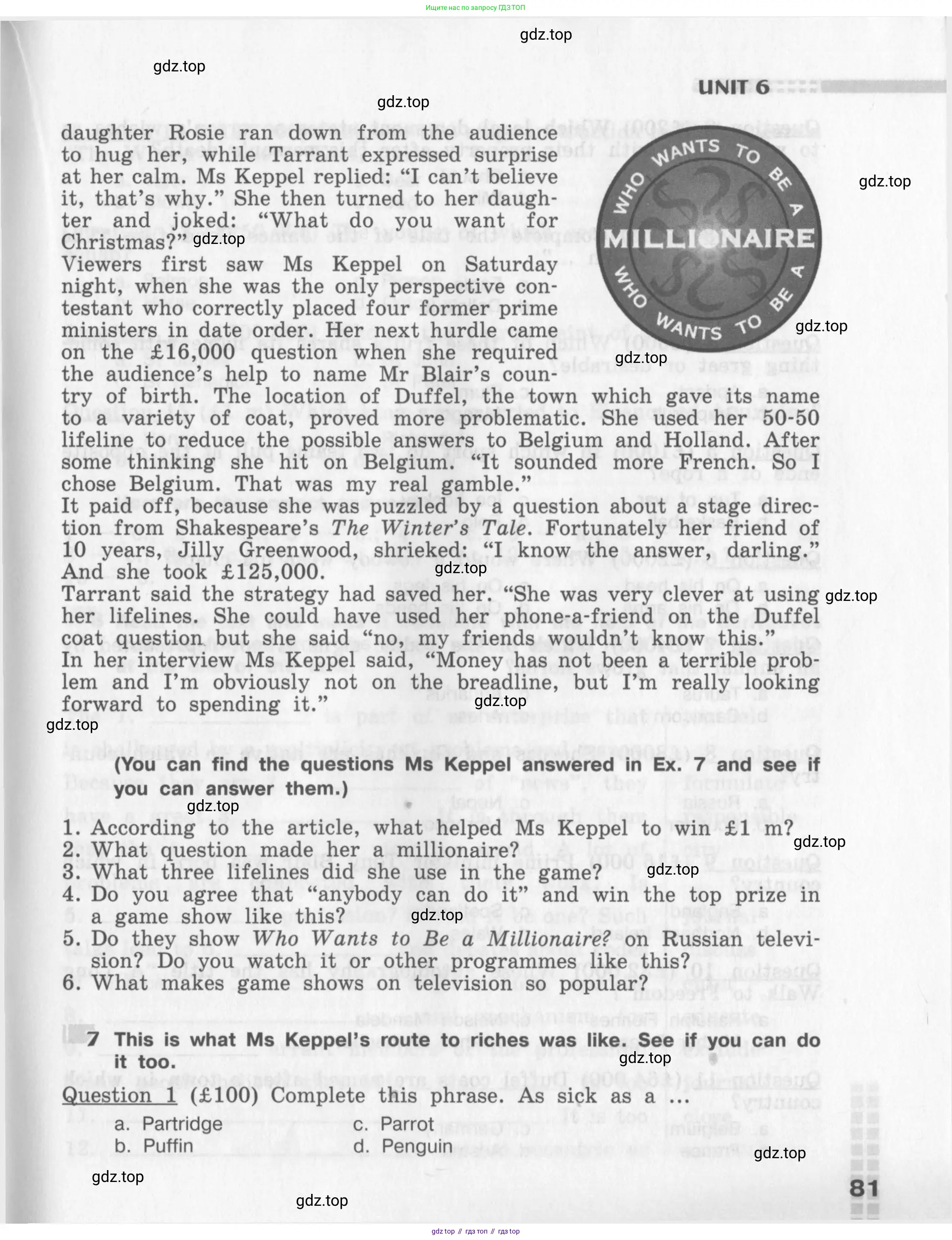 Английский язык (english), 8 класс рабочая тетрадь (activity book), авторы: Афанасьева Ольга Васильевна (Afanasyeva Olga), Михеева Ирина Владимировна (Mikheeva Irina), издательство Просвещение, Москва, 2012, красного цвета, страница 81