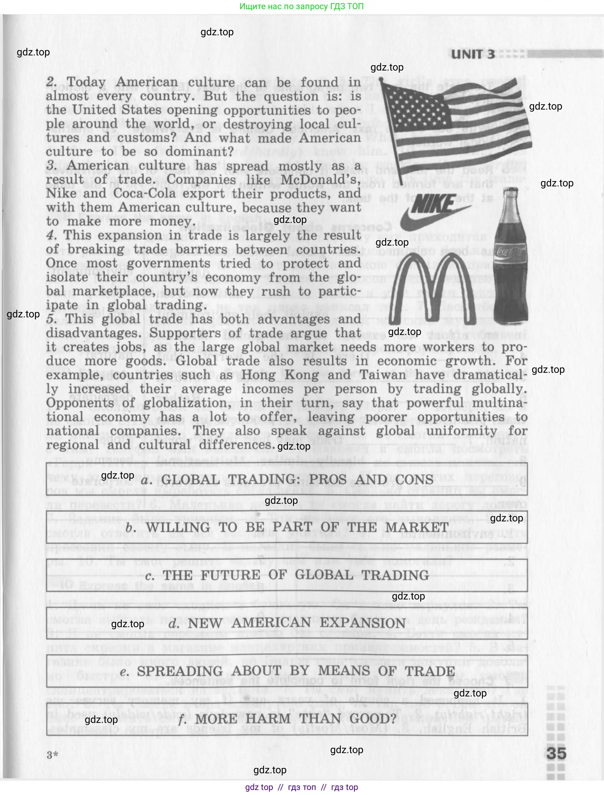 Английский язык (english), 8 класс рабочая тетрадь (activity book), авторы: Афанасьева Ольга Васильевна (Afanasyeva Olga), Михеева Ирина Владимировна (Mikheeva Irina), издательство Просвещение, Москва, 2012, красного цвета, страница 35