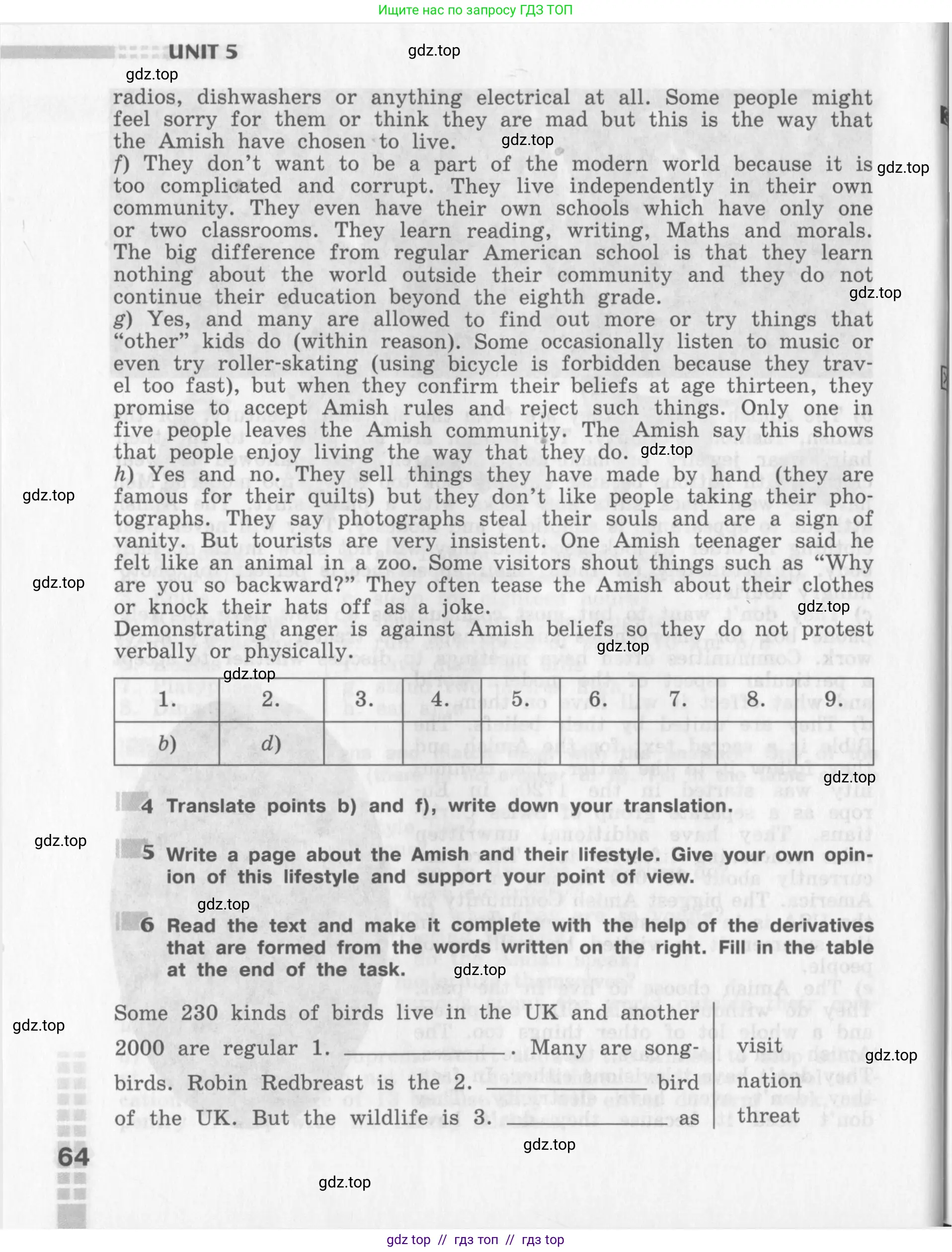 Английский язык (english), 8 класс рабочая тетрадь (activity book), авторы: Афанасьева Ольга Васильевна (Afanasyeva Olga), Михеева Ирина Владимировна (Mikheeva Irina), издательство Просвещение, Москва, 2012, красного цвета, страница 64