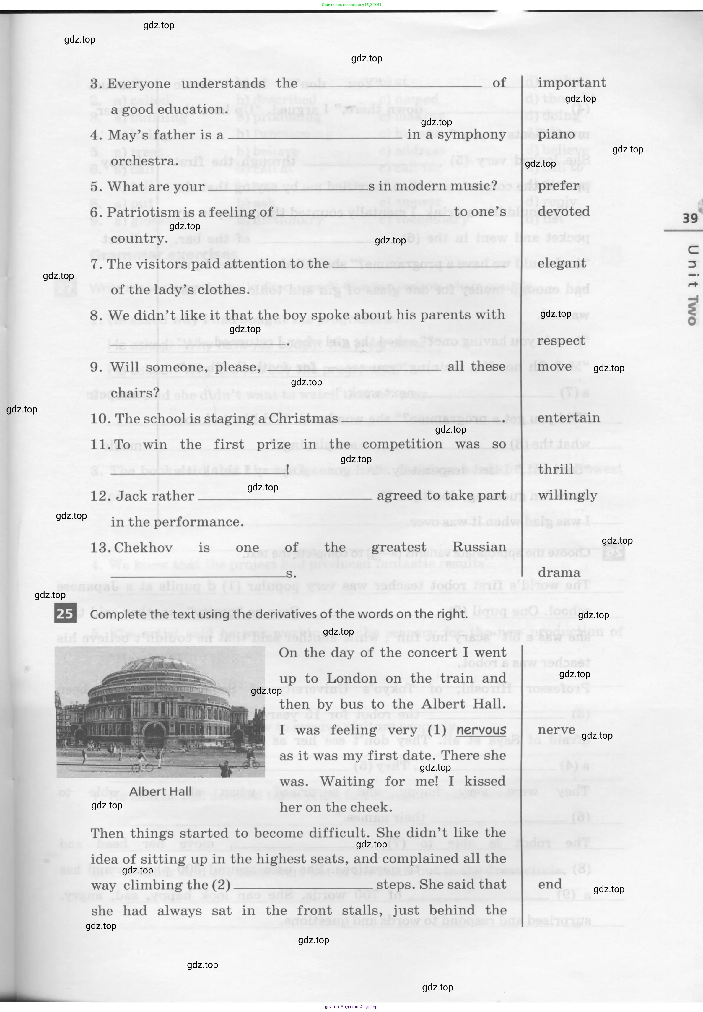 Английский язык (english), 8 класс рабочая тетрадь, авторы: Афанасьева Ольга Васильевна (Afanasyeva Olga), Михеева Ирина Владимировна (Mikheeva Irina), Баранова Ксения Михайловна (Baranova Ksenia), издательство Просвещение, Москва, 2016, белого цвета, страница 39