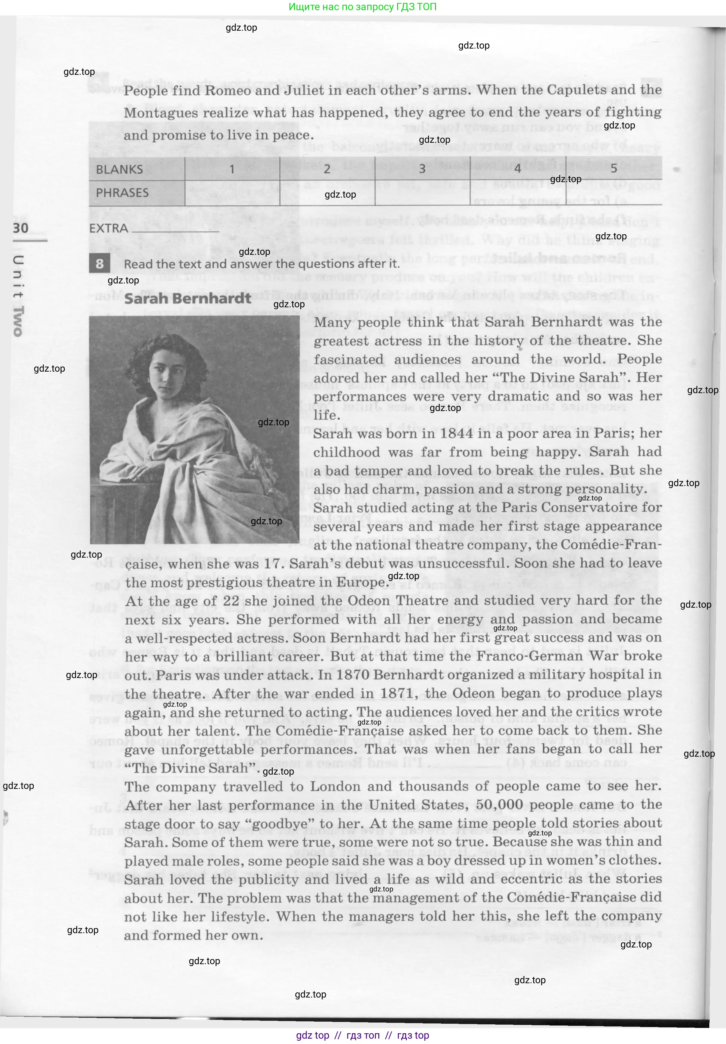 Английский язык (english), 8 класс рабочая тетрадь, авторы: Афанасьева Ольга Васильевна (Afanasyeva Olga), Михеева Ирина Владимировна (Mikheeva Irina), Баранова Ксения Михайловна (Baranova Ksenia), издательство Просвещение, Москва, 2016, белого цвета, страница 30