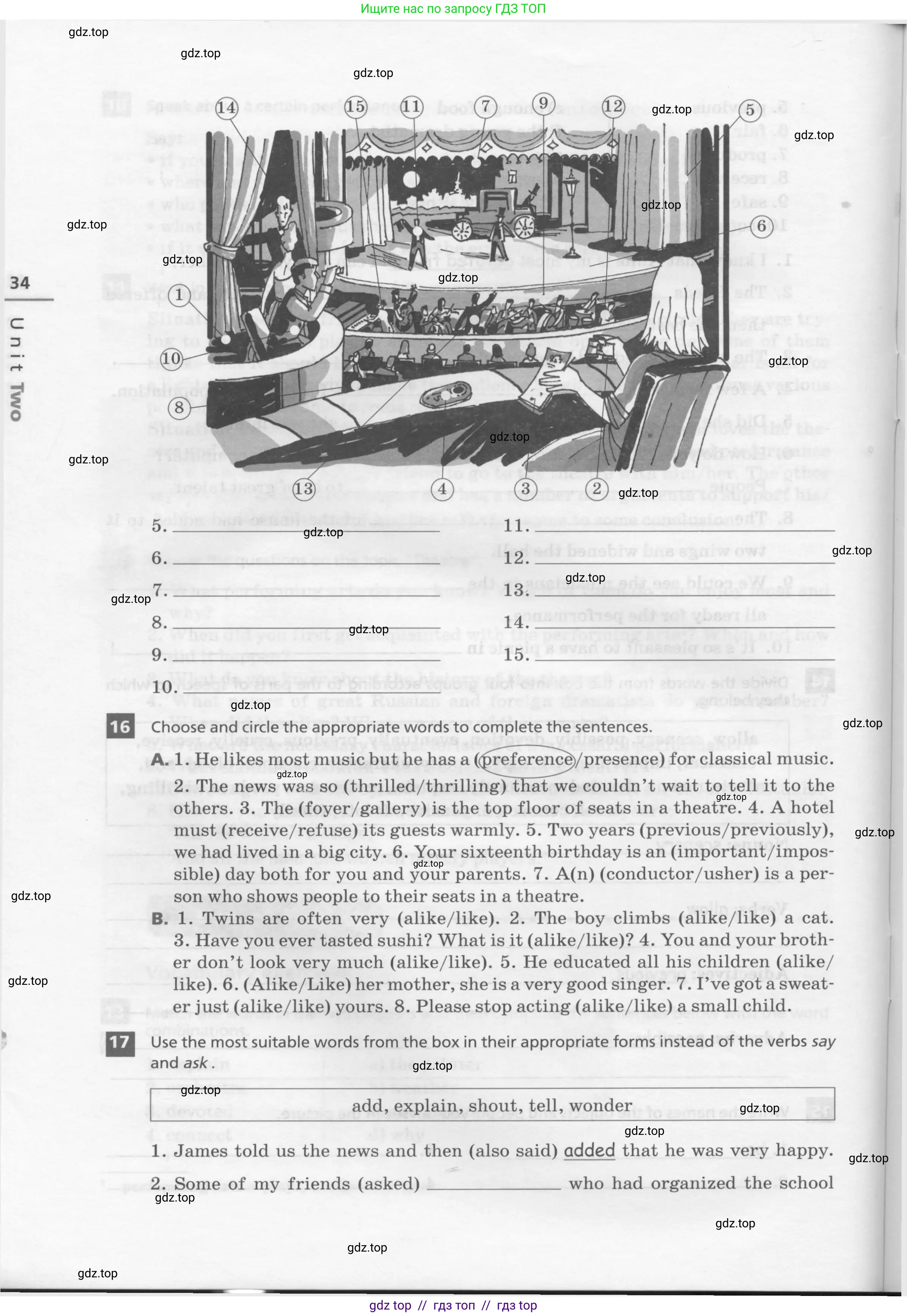 Английский язык (english), 8 класс рабочая тетрадь, авторы: Афанасьева Ольга Васильевна (Afanasyeva Olga), Михеева Ирина Владимировна (Mikheeva Irina), Баранова Ксения Михайловна (Baranova Ksenia), издательство Просвещение, Москва, 2016, белого цвета, страница 34