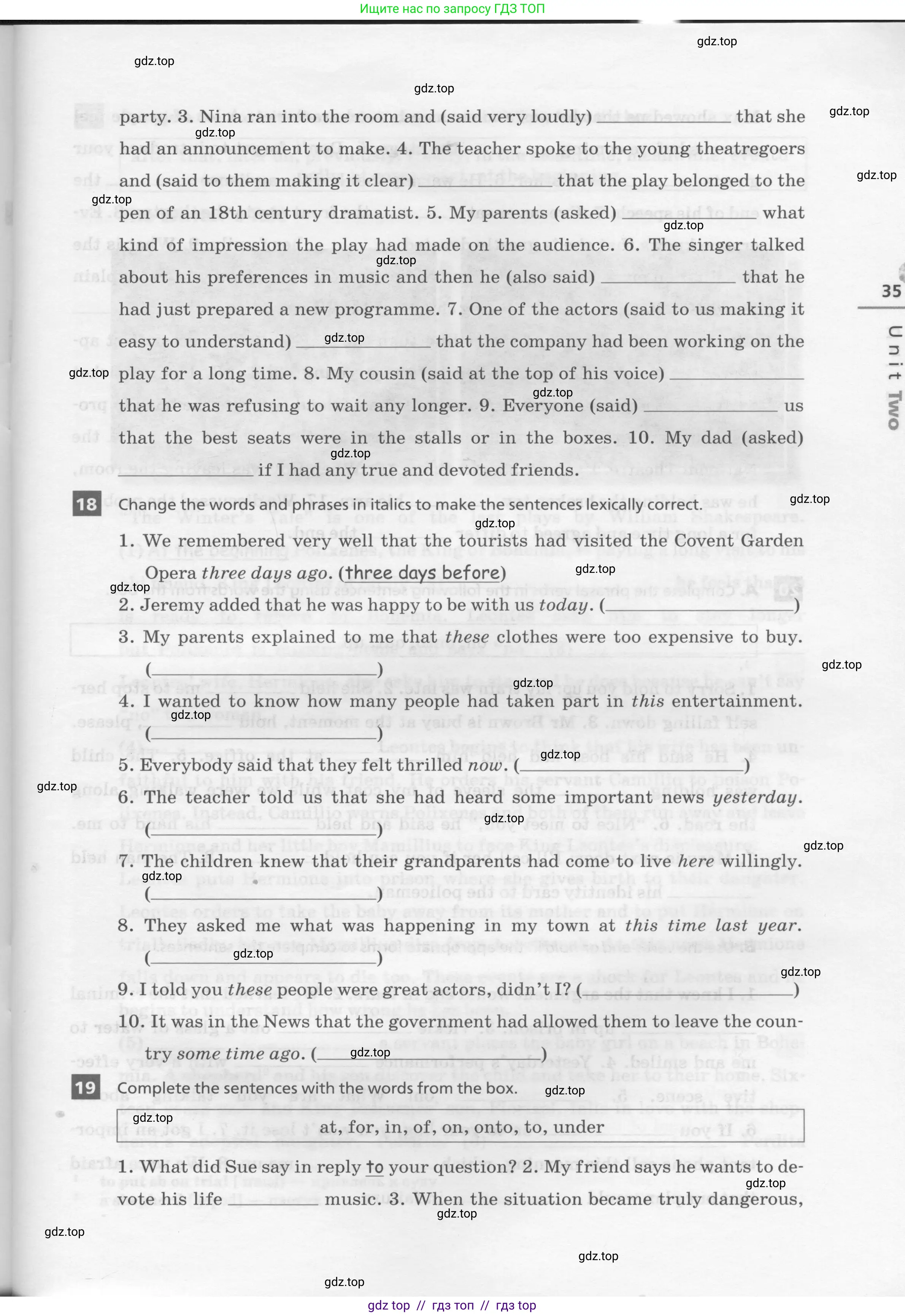 Английский язык (english), 8 класс рабочая тетрадь, авторы: Афанасьева Ольга Васильевна (Afanasyeva Olga), Михеева Ирина Владимировна (Mikheeva Irina), Баранова Ксения Михайловна (Baranova Ksenia), издательство Просвещение, Москва, 2016, белого цвета, страница 35