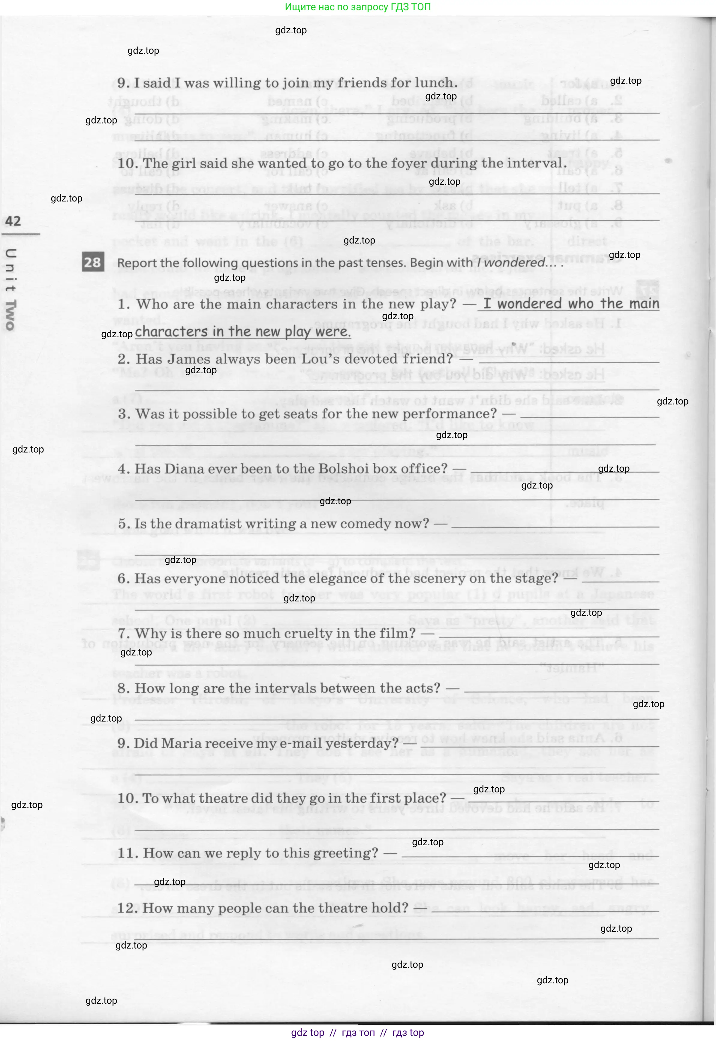 Английский язык (english), 8 класс рабочая тетрадь, авторы: Афанасьева Ольга Васильевна (Afanasyeva Olga), Михеева Ирина Владимировна (Mikheeva Irina), Баранова Ксения Михайловна (Baranova Ksenia), издательство Просвещение, Москва, 2016, белого цвета, страница 42