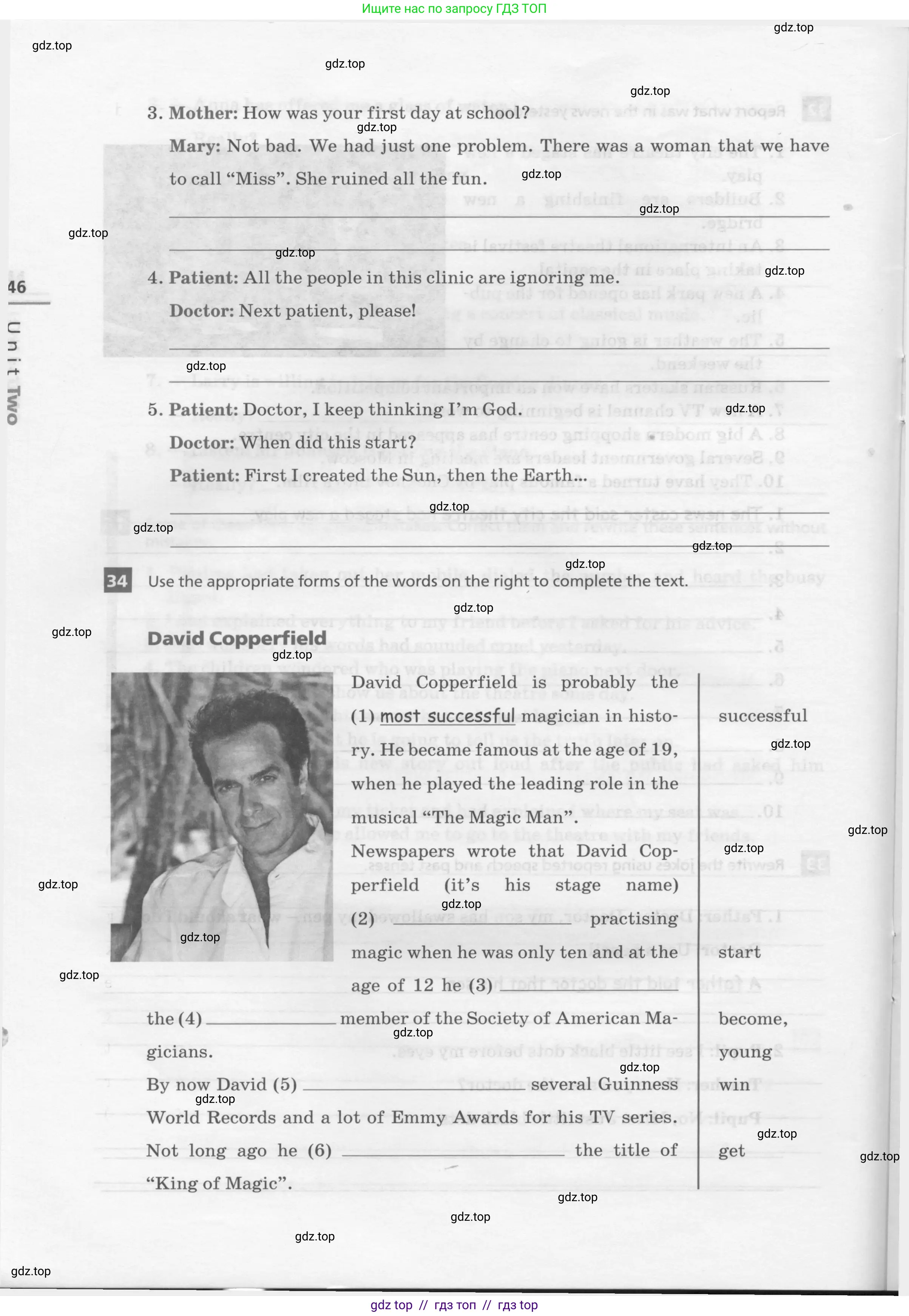 Английский язык (english), 8 класс рабочая тетрадь, авторы: Афанасьева Ольга Васильевна (Afanasyeva Olga), Михеева Ирина Владимировна (Mikheeva Irina), Баранова Ксения Михайловна (Baranova Ksenia), издательство Просвещение, Москва, 2016, белого цвета, страница 46