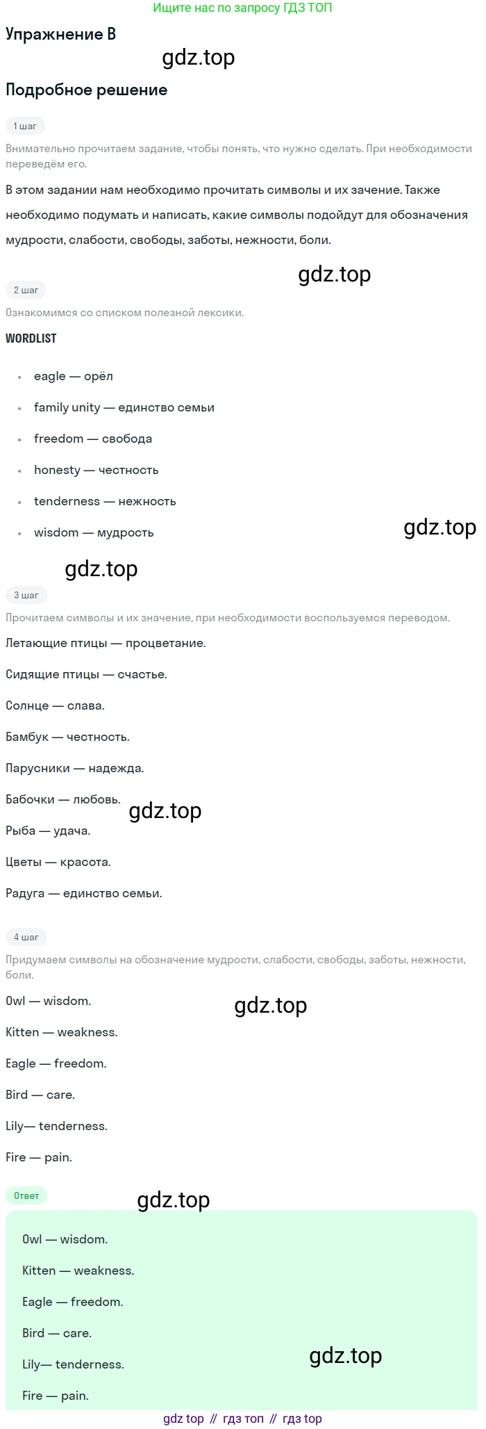 Английский язык (english), 8 класс рабочая тетрадь, авторы: Афанасьева Ольга Васильевна (Afanasyeva Olga), Михеева Ирина Владимировна (Mikheeva Irina), Баранова Ксения Михайловна (Baranova Ksenia), издательство Просвещение, Москва, 2016, белого цвета, страница 50, номер B, Решение