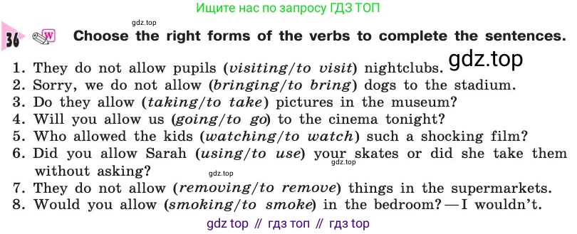 Английский язык (english), 8 класс Учебник, авторы: Афанасьева Ольга Васильевна (Afanasyeva Olga), Михеева Ирина Владимировна (Mikheeva Irina), издательство Просвещение, Москва, 2014, белого цвета, страница 237, номер 36, Условие