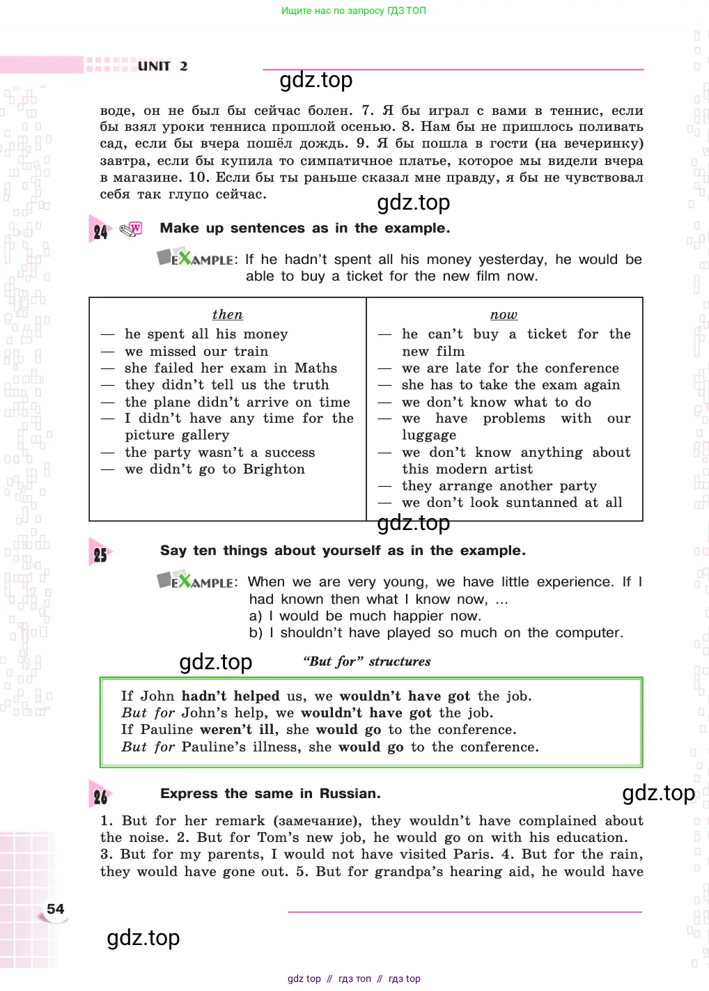 Английский язык (english), 8 класс Учебник, авторы: Афанасьева Ольга Васильевна (Afanasyeva Olga), Михеева Ирина Владимировна (Mikheeva Irina), издательство Просвещение, Москва, 2014, белого цвета, страница 54