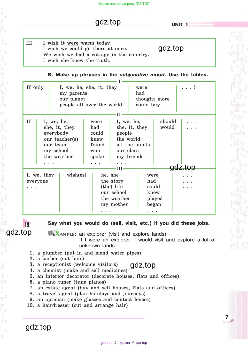Английский язык (english), 8 класс Учебник, авторы: Афанасьева Ольга Васильевна (Afanasyeva Olga), Михеева Ирина Владимировна (Mikheeva Irina), издательство Просвещение, Москва, 2014, белого цвета, страница 7