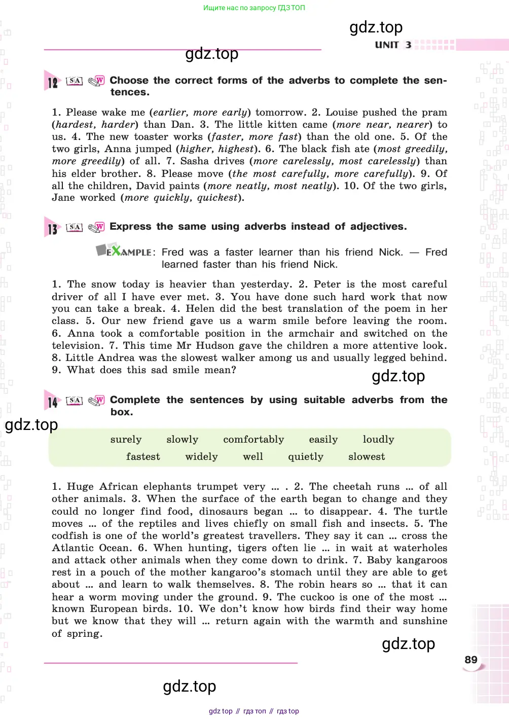 Английский язык (english), 8 класс Учебник, авторы: Афанасьева Ольга Васильевна (Afanasyeva Olga), Михеева Ирина Владимировна (Mikheeva Irina), издательство Просвещение, Москва, 2014, белого цвета, страница 89