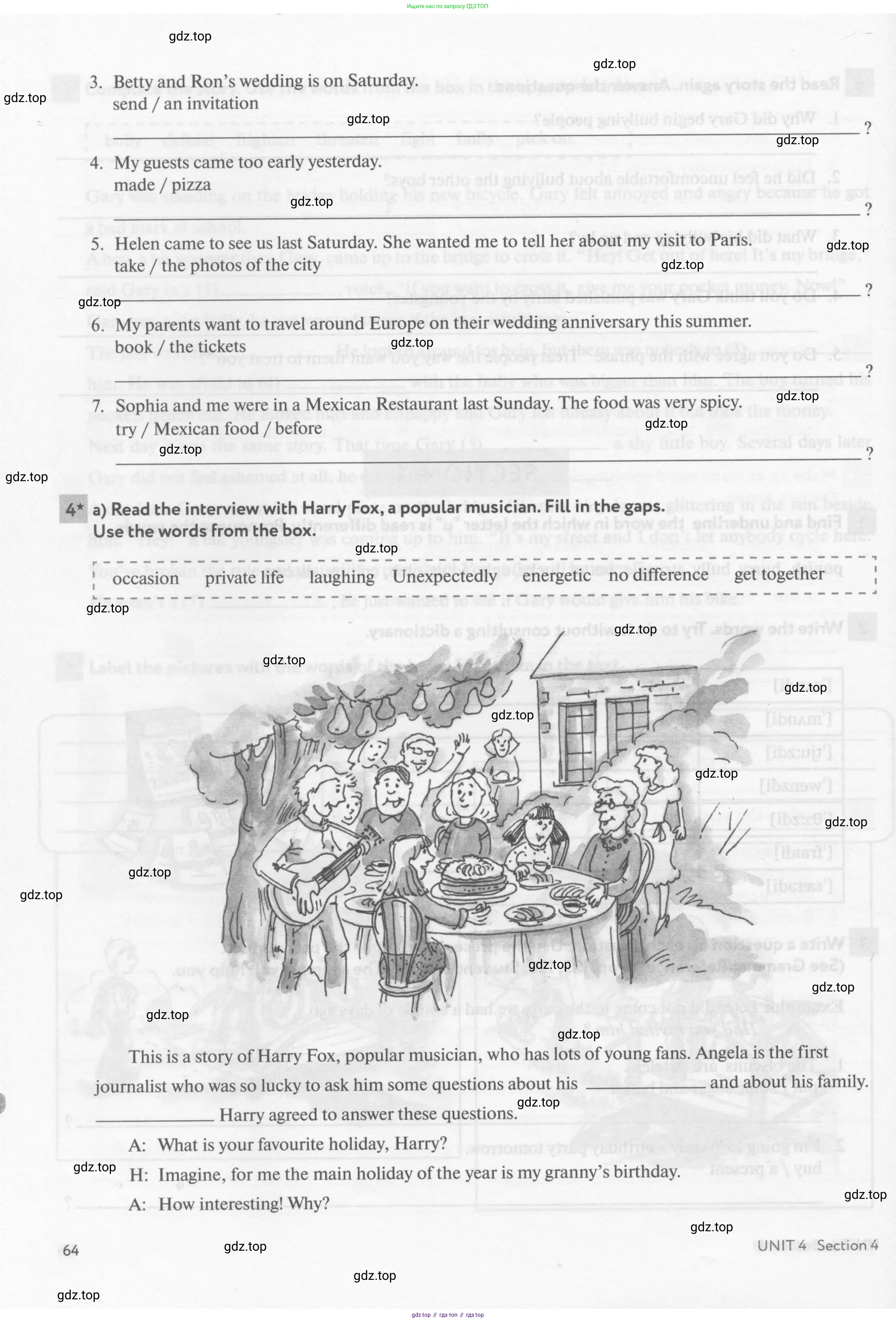 Английский язык (english), 8 класс рабочая тетрадь с контрольными работами (workbook + tests), авторы: Биболетова Мерем Забатовна, Бабушис Елена Евгеньевна, издательство Просвещение, Москва, бирюзового цвета, страница 64