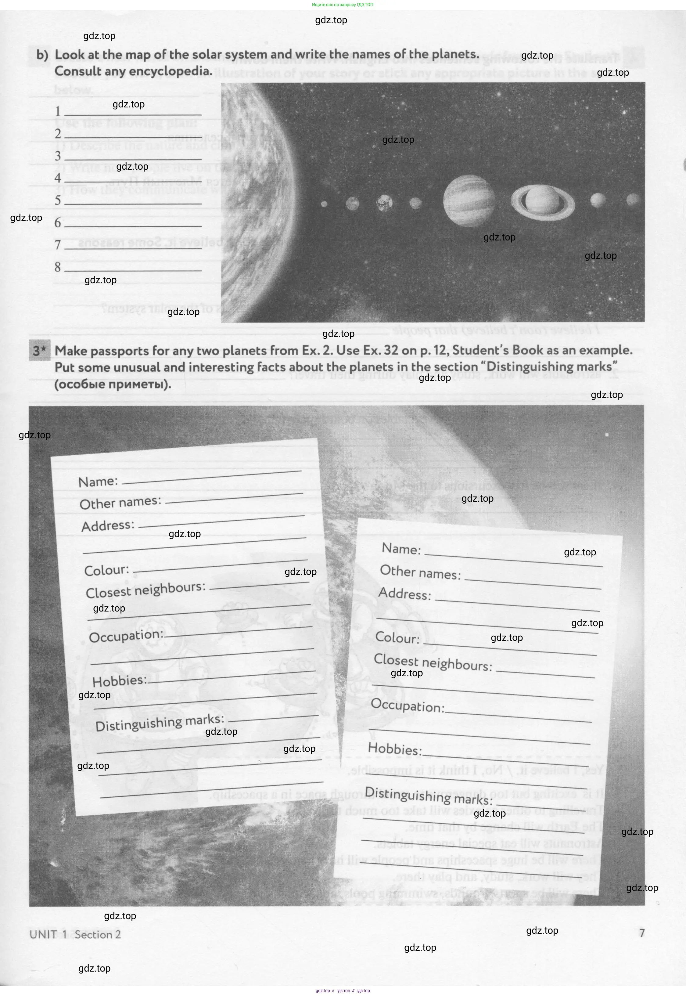 Английский язык (english), 8 класс рабочая тетрадь с контрольными работами (workbook + tests), авторы: Биболетова Мерем Забатовна, Бабушис Елена Евгеньевна, издательство Просвещение, Москва, бирюзового цвета, страница 7