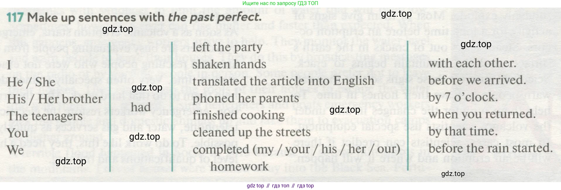ГДЗ Английский язык (english), 8 класс Учебник (Student's book), авторы: Биболетова Мерем Забатовна, Трубанева Наталия Николаевна, издательство Просвещение, Москва, 2017, зелёного цвета, страница 38, номер 117, Условие
