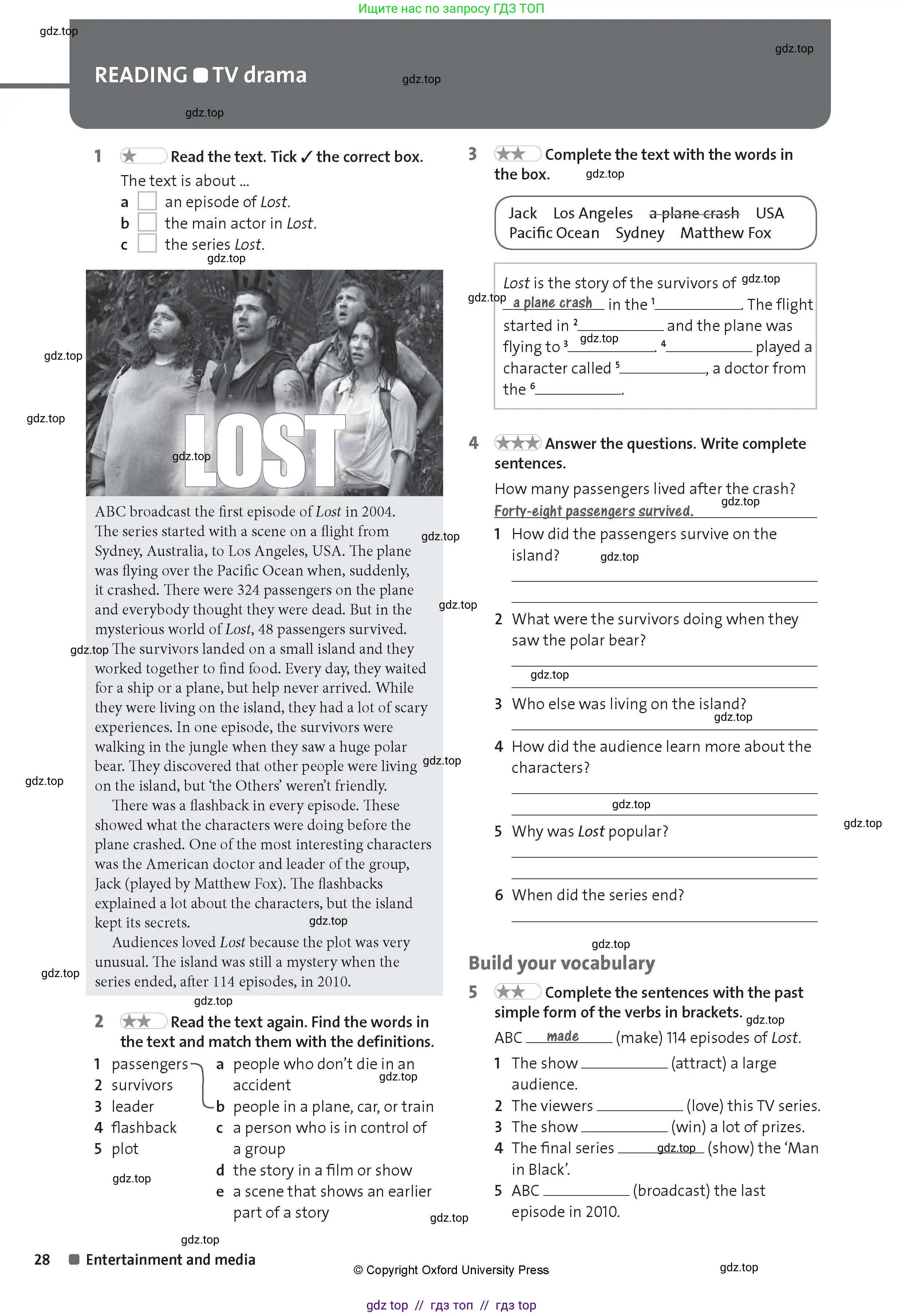 Английский язык (english), 8 класс Рабочая тетрадь (workbook), авторы: Hardy-Gould Janet, Styring James, издательство Oxford University Press, Алматы, 2018, салатового цвета, страница 28