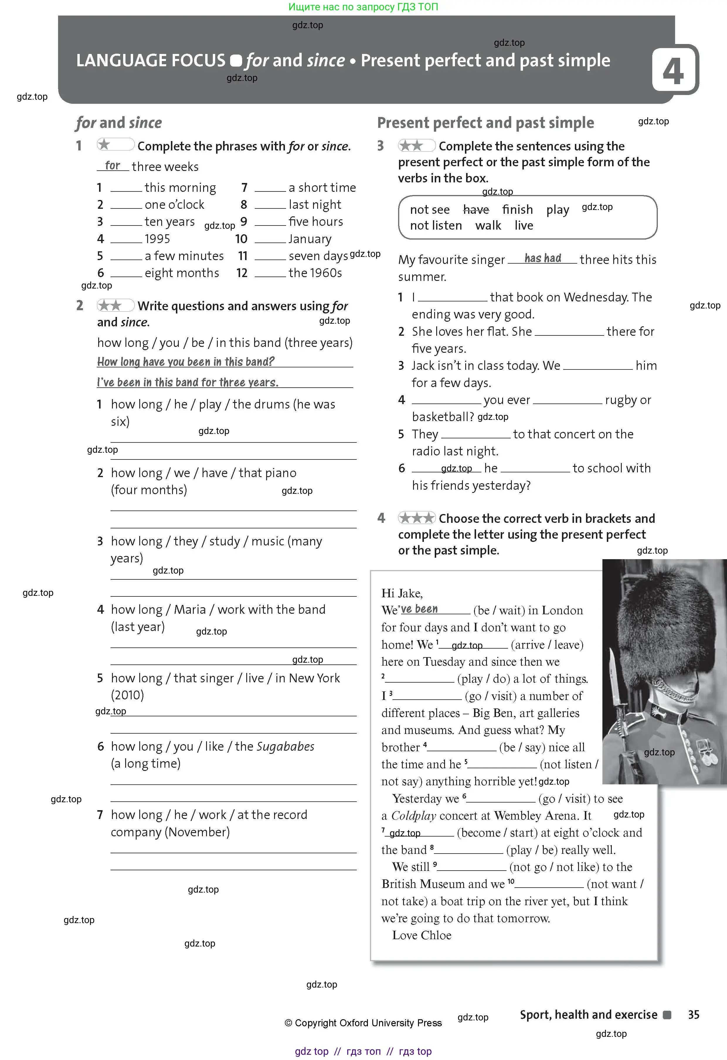 Английский язык (english), 8 класс Рабочая тетрадь (workbook), авторы: Hardy-Gould Janet, Styring James, издательство Oxford University Press, Алматы, 2018, салатового цвета, страница 35