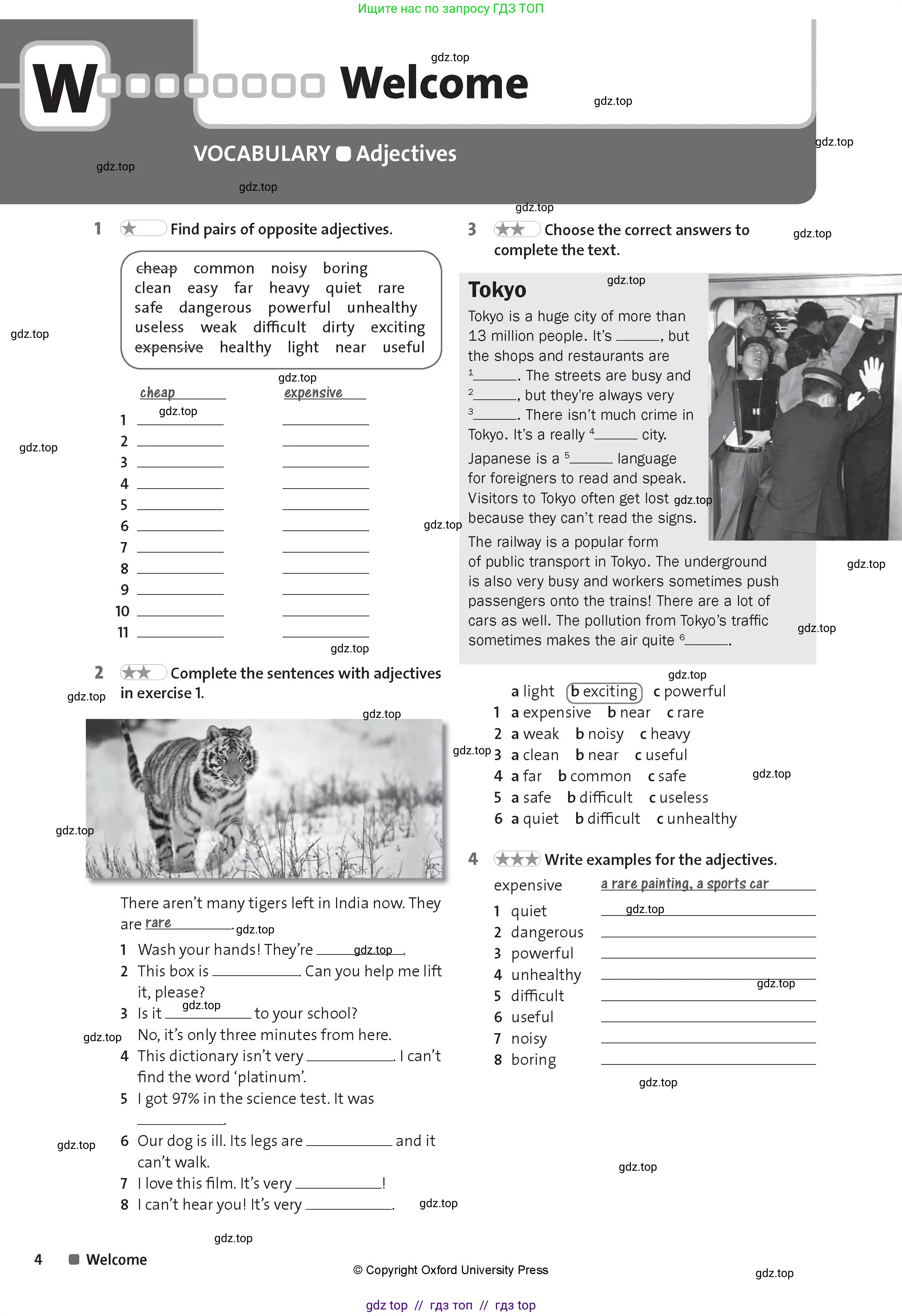 Английский язык (english), 8 класс Рабочая тетрадь (workbook), авторы: Hardy-Gould Janet, Styring James, издательство Oxford University Press, Алматы, 2018, салатового цвета, страница 4