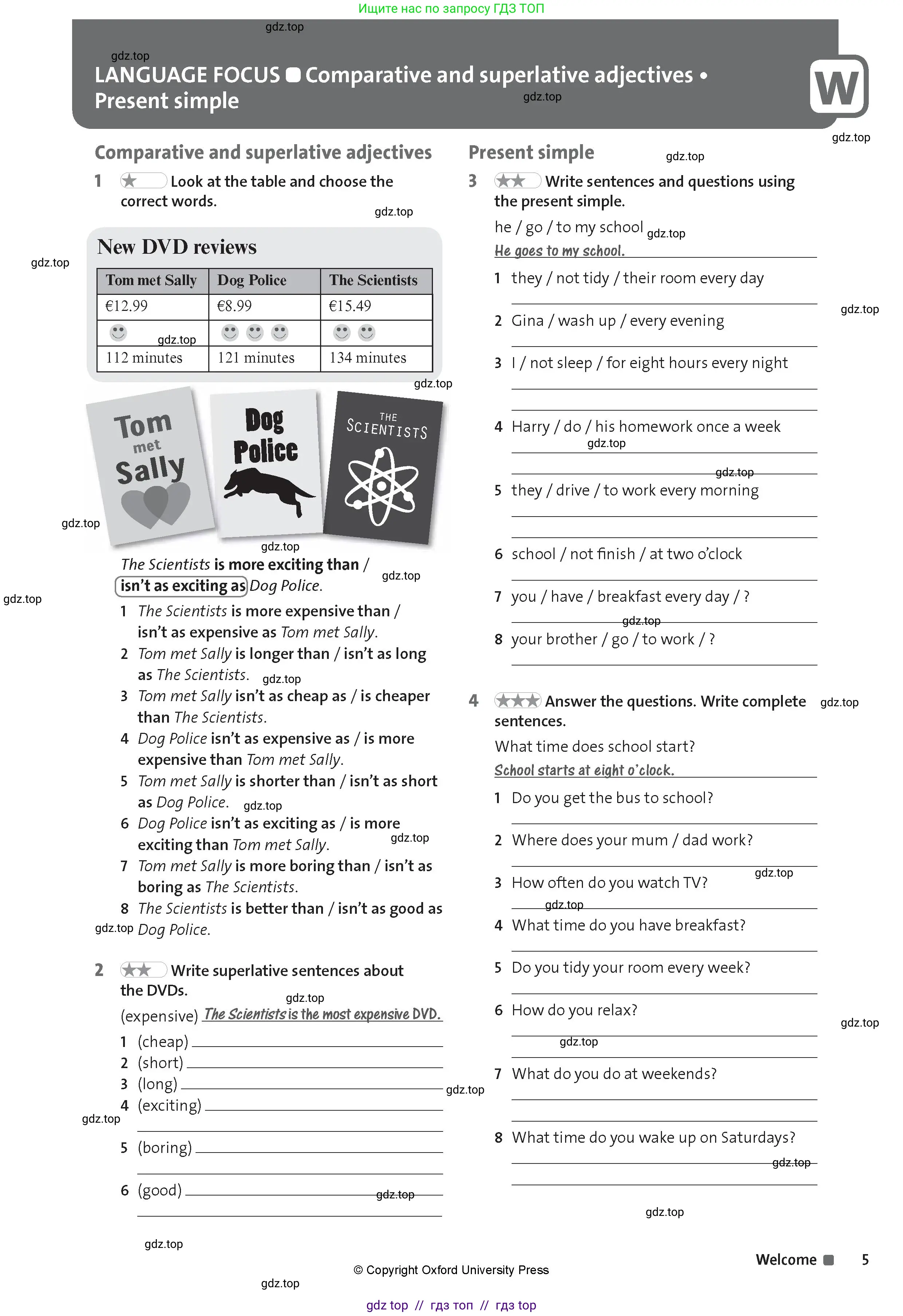 Английский язык (english), 8 класс Рабочая тетрадь (workbook), авторы: Hardy-Gould Janet, Styring James, издательство Oxford University Press, Алматы, 2018, салатового цвета, страница 5