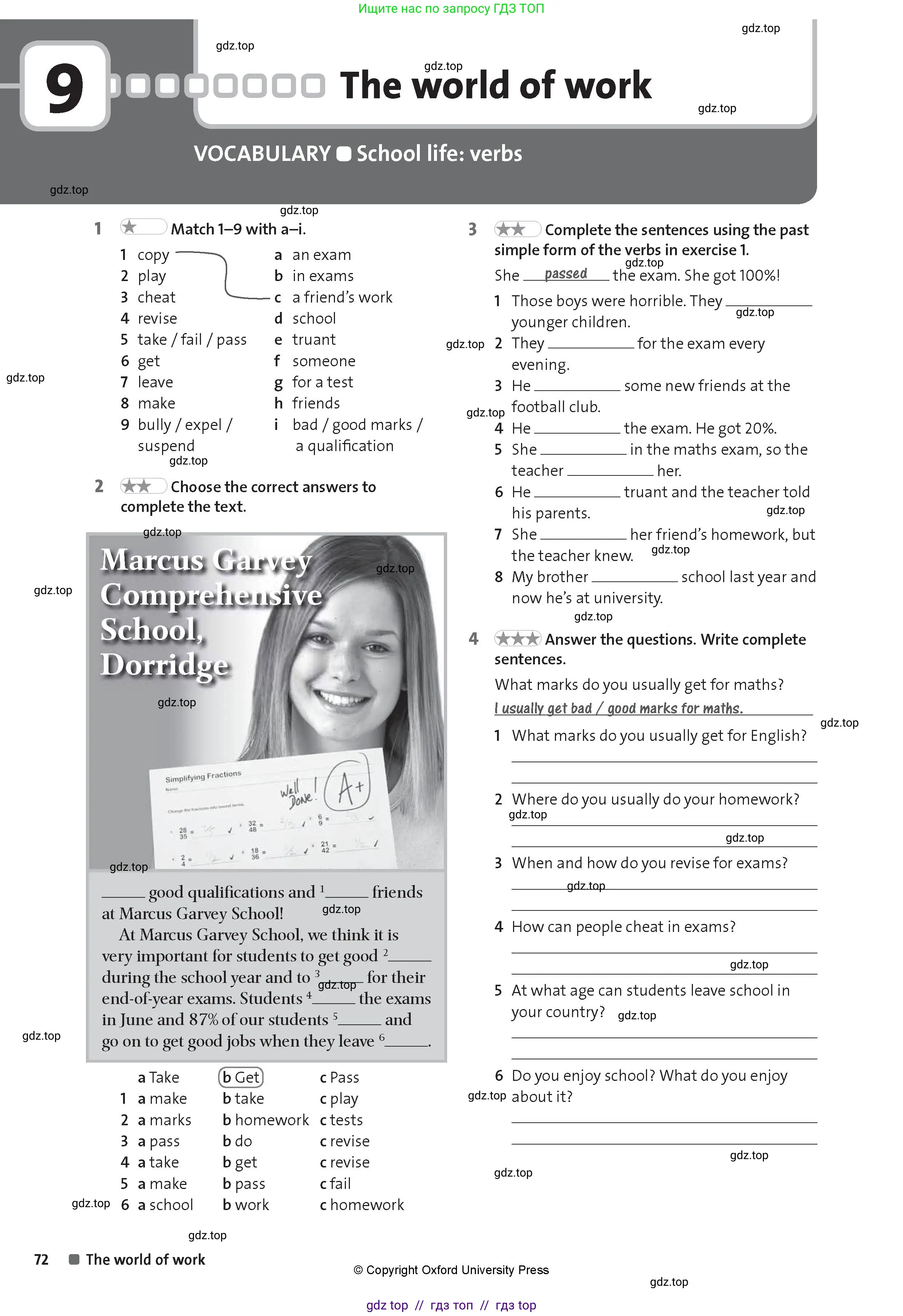 Английский язык (english), 8 класс Рабочая тетрадь (workbook), авторы: Hardy-Gould Janet, Styring James, издательство Oxford University Press, Алматы, 2018, салатового цвета, страница 72