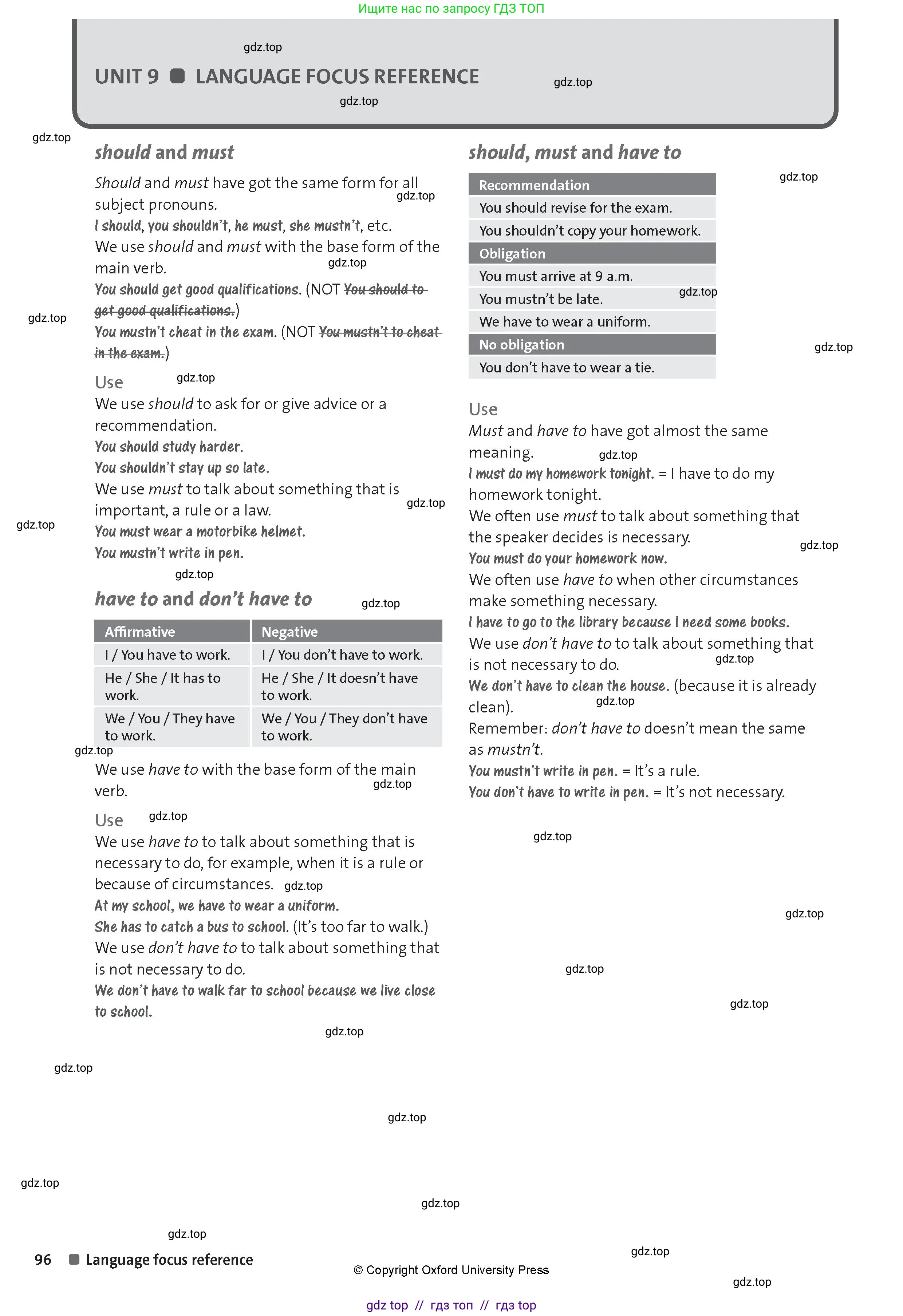 Английский язык (english), 8 класс Рабочая тетрадь (workbook), авторы: Hardy-Gould Janet, Styring James, издательство Oxford University Press, Алматы, 2018, салатового цвета, страница 96