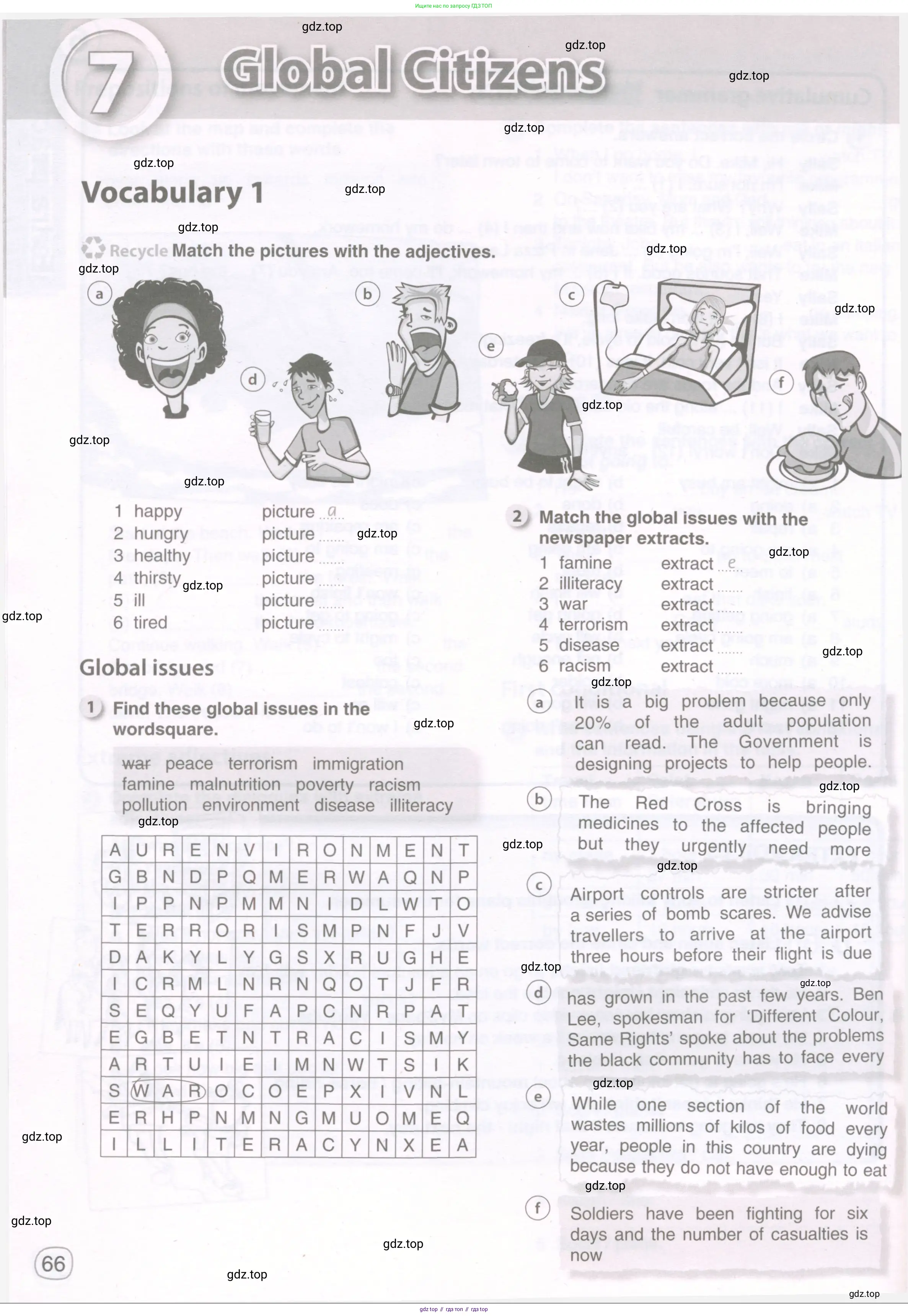 Английский язык (english), 8 класс рабочая тетрадь, авторы: Комарова Юлия Александровна, Ларионова Ирина Владимировна, издательство Русское слово, Москва, 2013, розового цвета, страница 66
