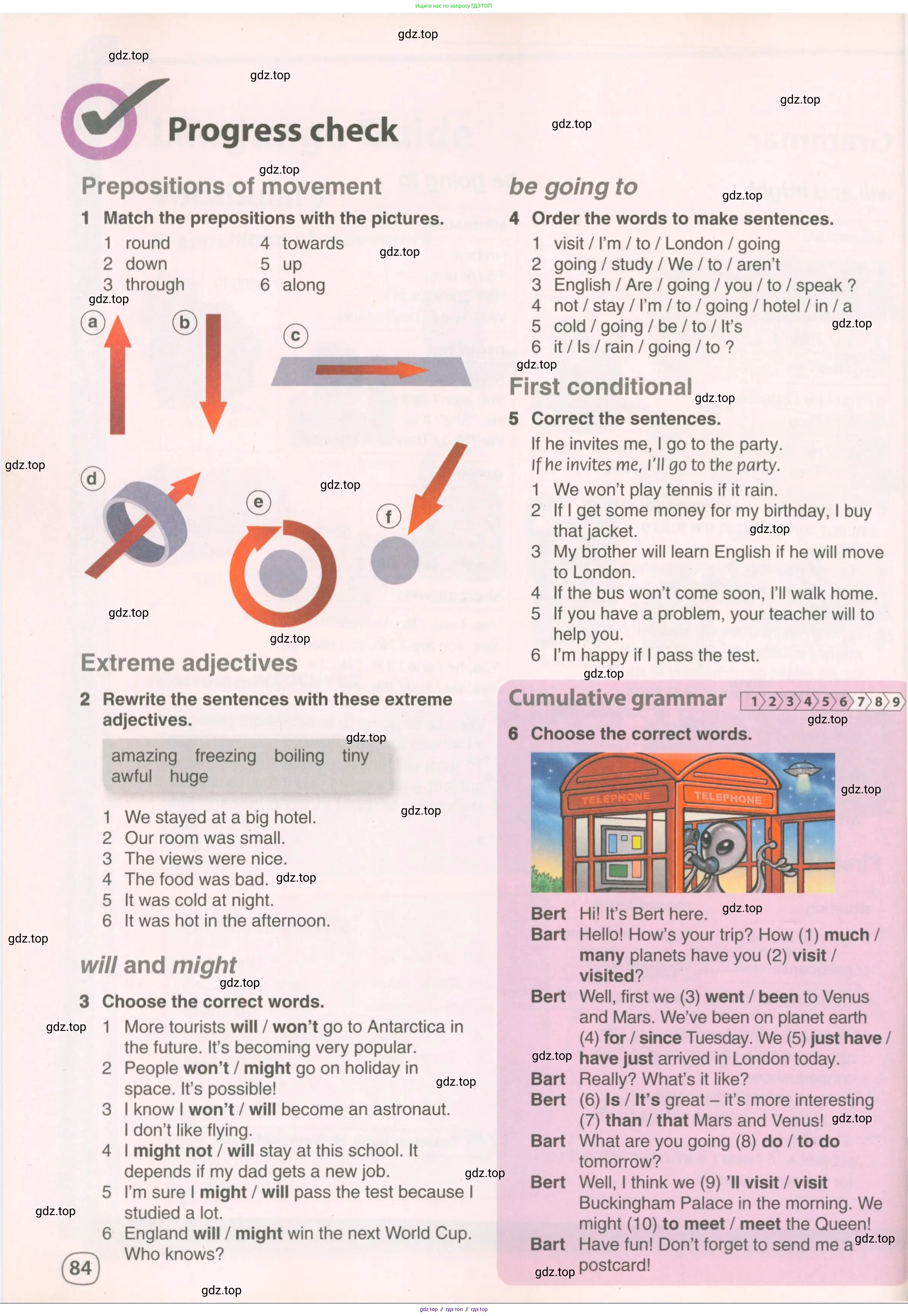 Английский язык (english), 8 класс Учебник (Student's book), авторы: Комарова Юлия Александровна, Ларионова Ирина Владимировна, издательство Русское слово, Москва, 2013, розового цвета, страница 84