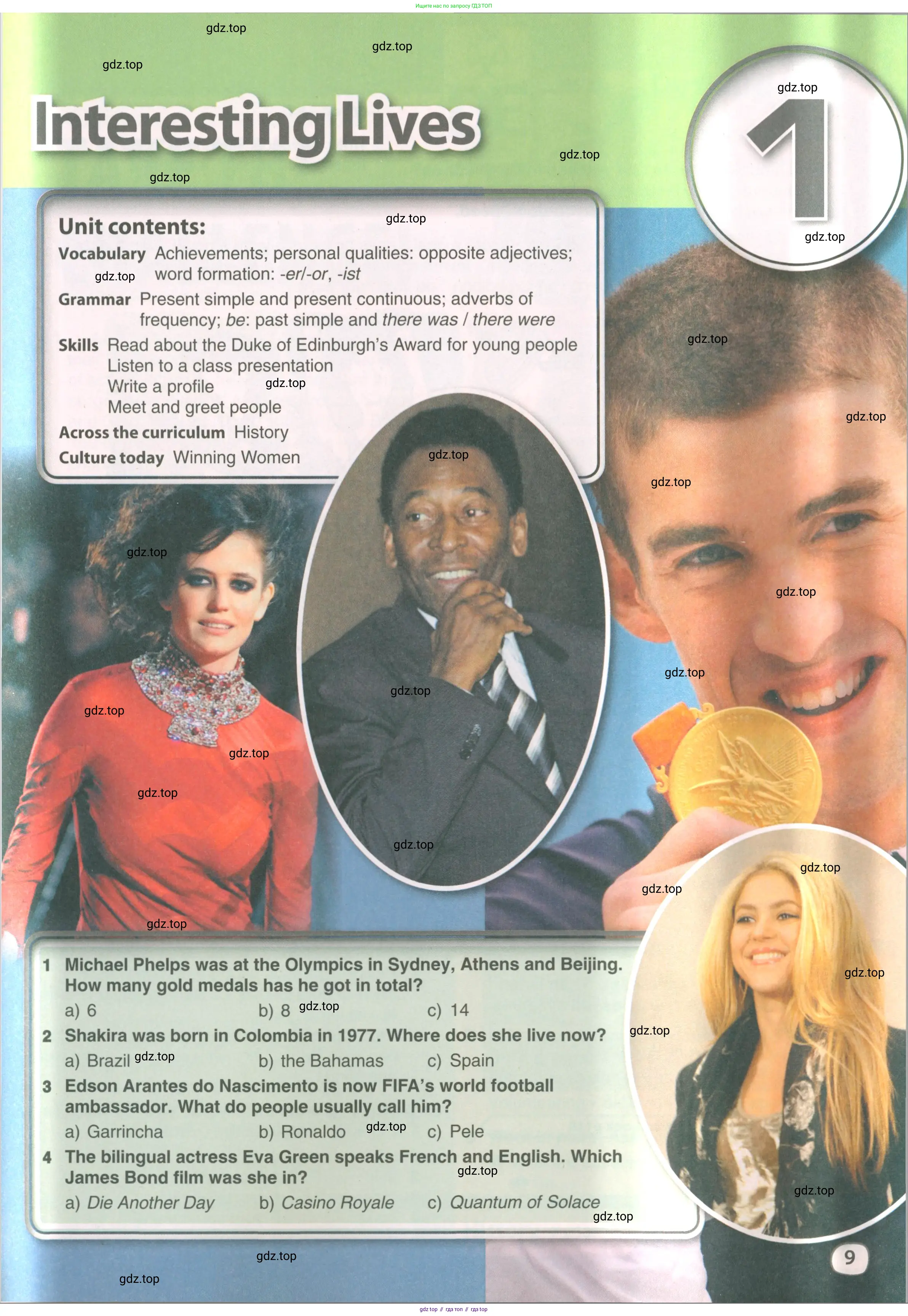Английский язык (english), 8 класс Учебник (Student's book), авторы: Комарова Юлия Александровна, Ларионова Ирина Владимировна, издательство Русское слово, Москва, 2013, розового цвета, страница 9