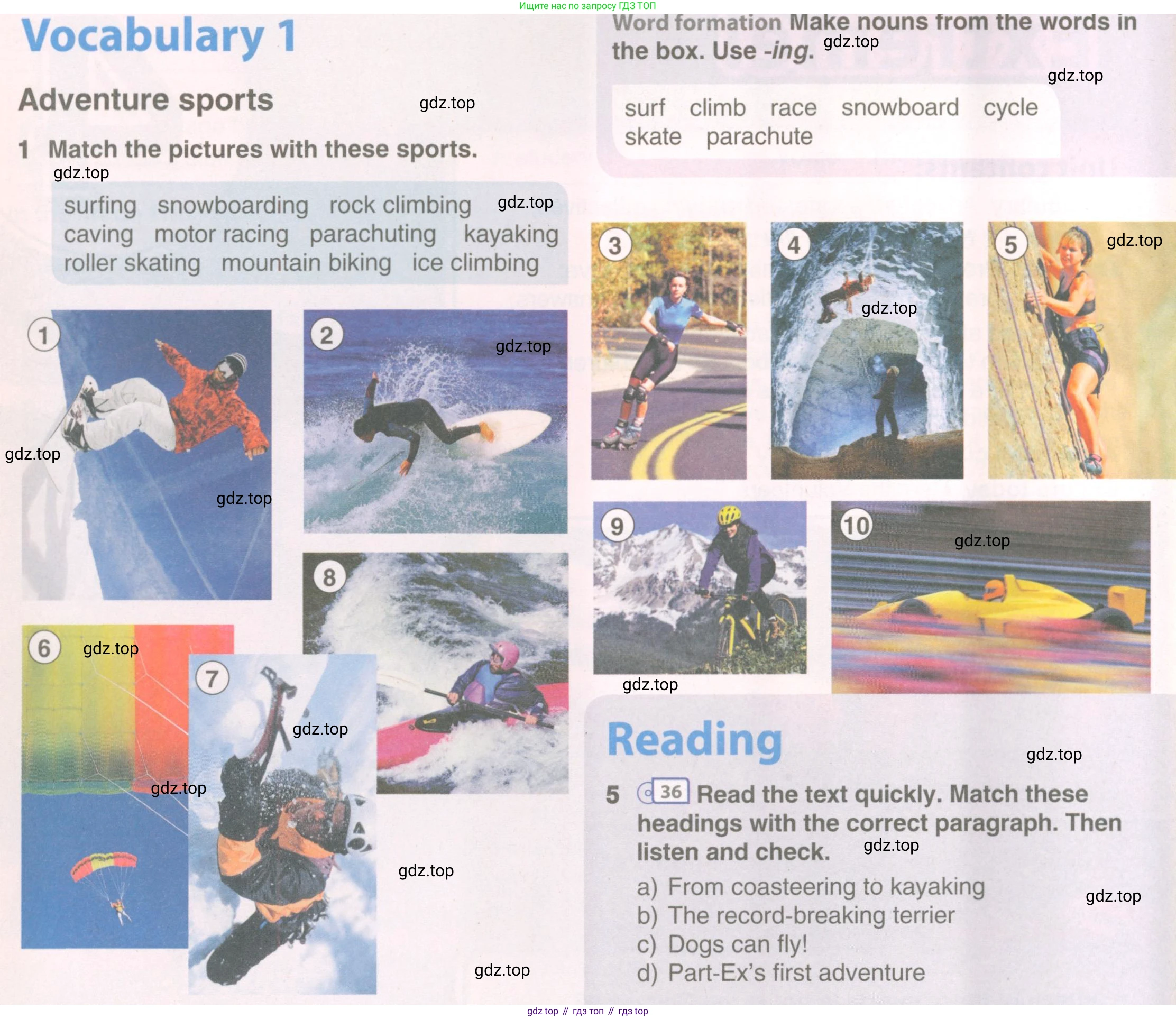 Английский язык (english), 8 класс Учебник (Student's book), авторы: Комарова Юлия Александровна, Ларионова Ирина Владимировна, издательство Русское слово, Москва, 2013, розового цвета, страница 50, номер 1, Условие