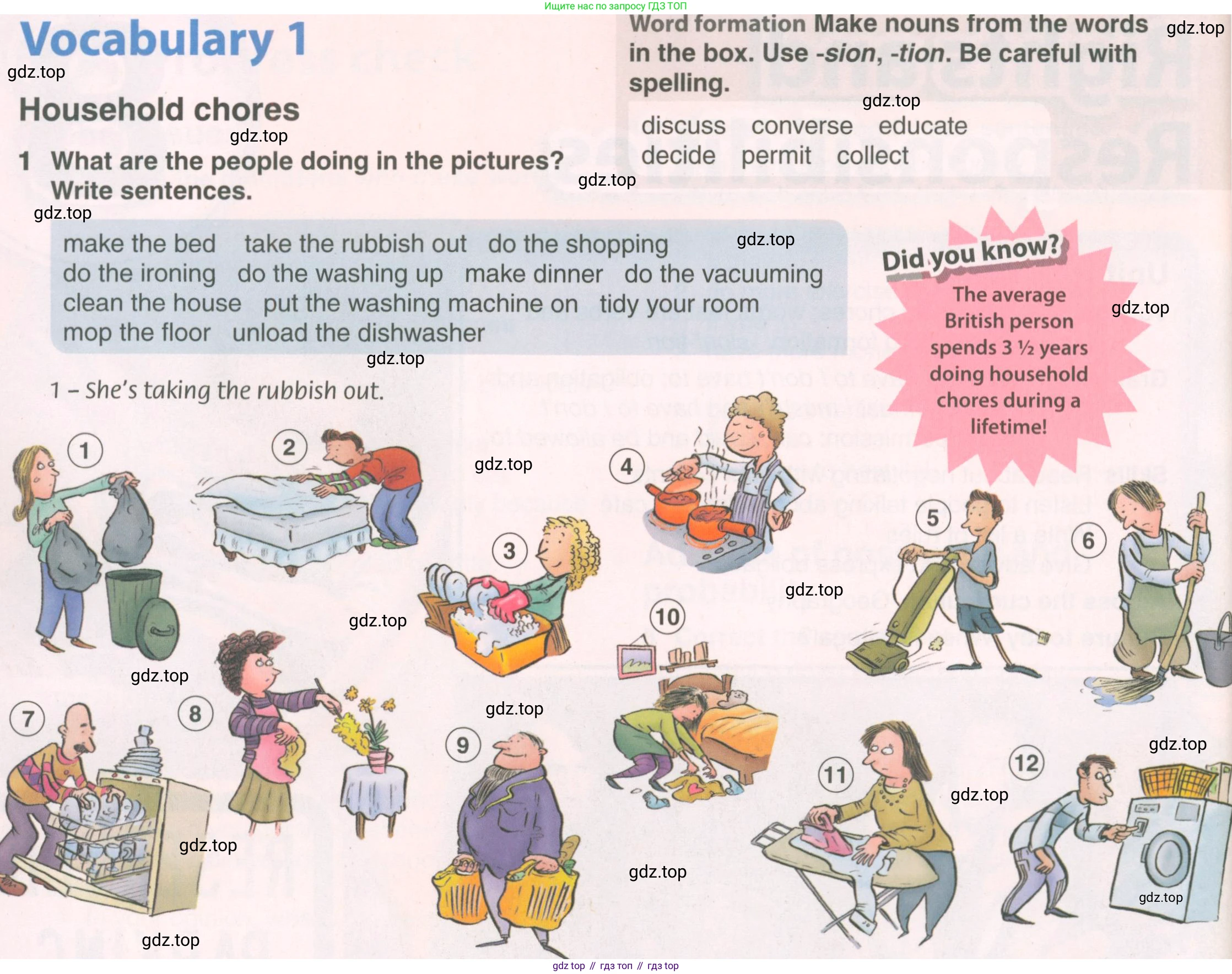 Английский язык (english), 8 класс Учебник (Student's book), авторы: Комарова Юлия Александровна, Ларионова Ирина Владимировна, издательство Русское слово, Москва, 2013, розового цвета, страница 102, номер 1, Условие