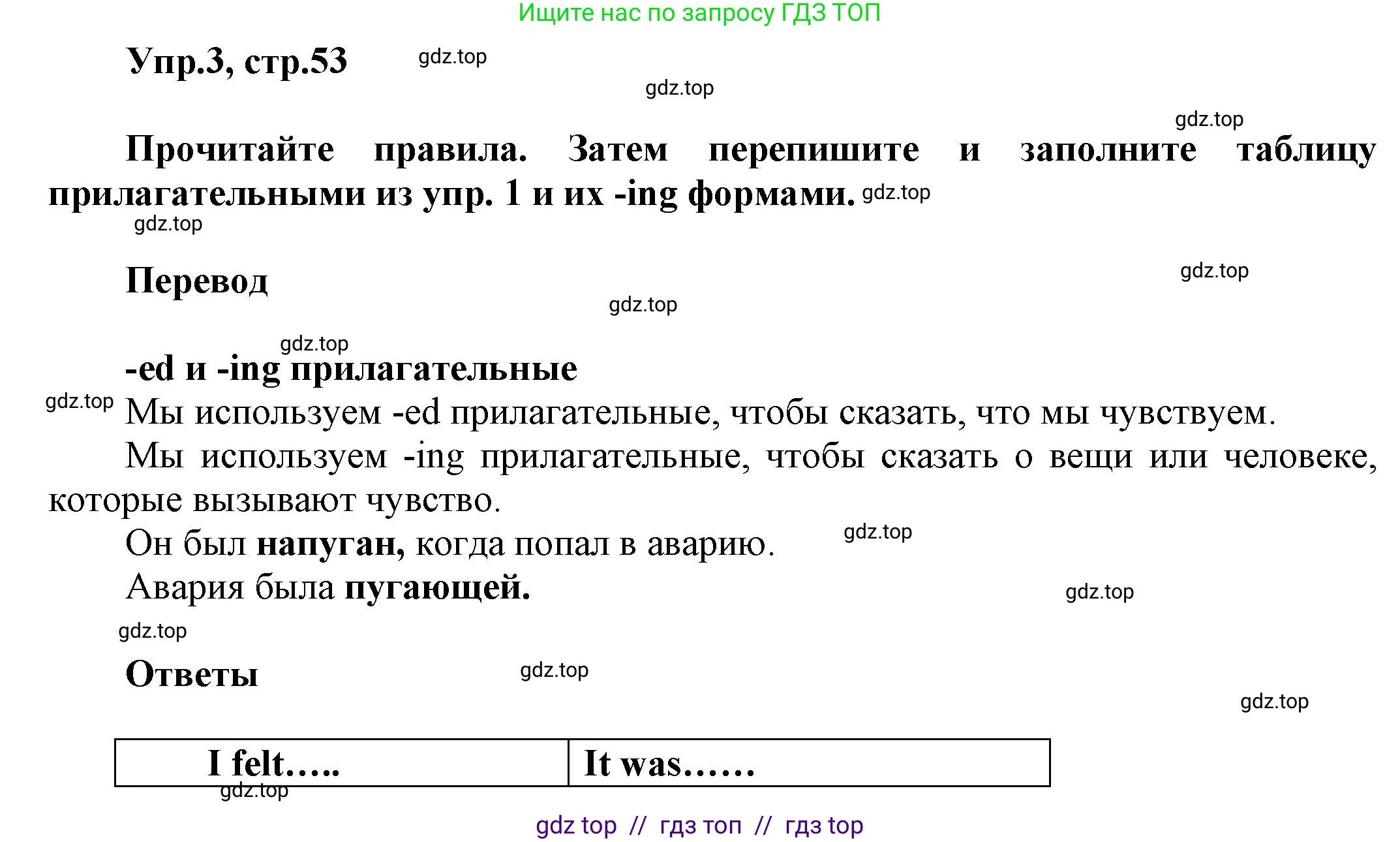 Английский язык (english), 8 класс Учебник (Student's book), авторы: Комарова Юлия Александровна, Ларионова Ирина Владимировна, издательство Русское слово, Москва, 2013, розового цвета, страница 53, номер 3, Решение 1