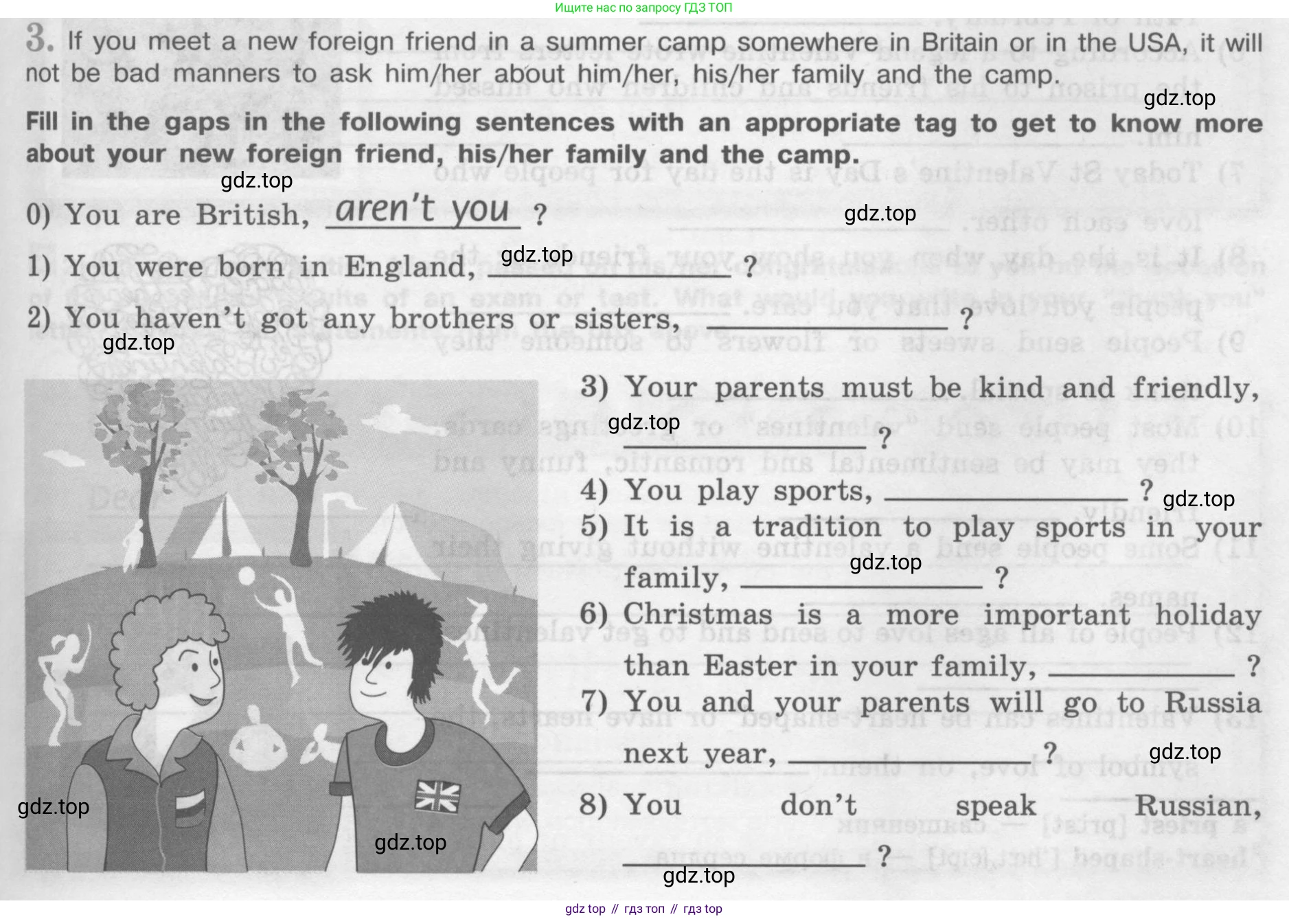 ГДЗ Английский язык (english), 8 класс рабочая тетрадь (activity book), авторы: Кузовлев Владимир Петрович (Kuzovlev Vladimir), Перегудова Эльвира Шакировна, Лапа Наталья Михайловна, Костина Ирина Павловна, Дуванова Ольга Викторовна, Кобец Юлия Николаевна, Кузнецова Елена Вячеславовна, издательство Просвещение, Москва, 2016, бирюзового цвета, страница 19, номер 3, Условие