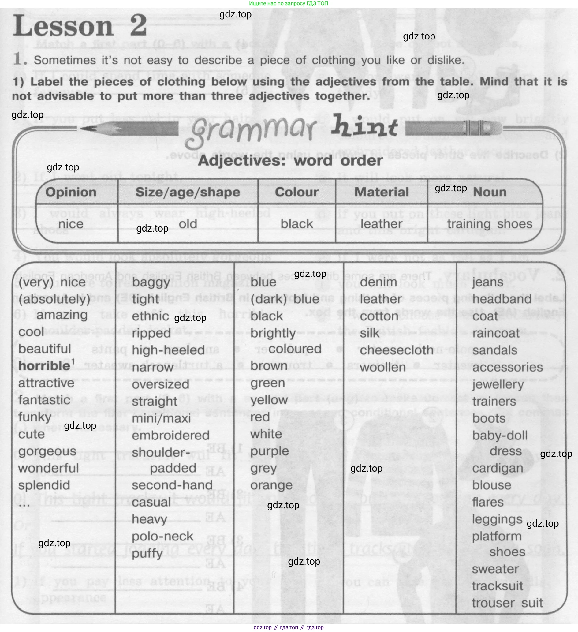 ГДЗ Английский язык (english), 8 класс рабочая тетрадь (activity book), авторы: Кузовлев Владимир Петрович (Kuzovlev Vladimir), Перегудова Эльвира Шакировна, Лапа Наталья Михайловна, Костина Ирина Павловна, Дуванова Ольга Викторовна, Кобец Юлия Николаевна, Кузнецова Елена Вячеславовна, издательство Просвещение, Москва, 2016, бирюзового цвета, страница 83, номер 1, Условие